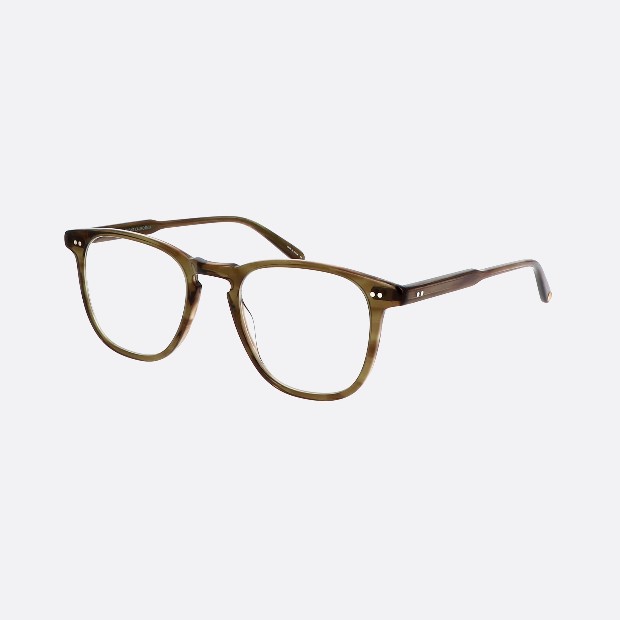Garrett 47mm Leight Brooks Clear Square Men Eyeglasses - Main View