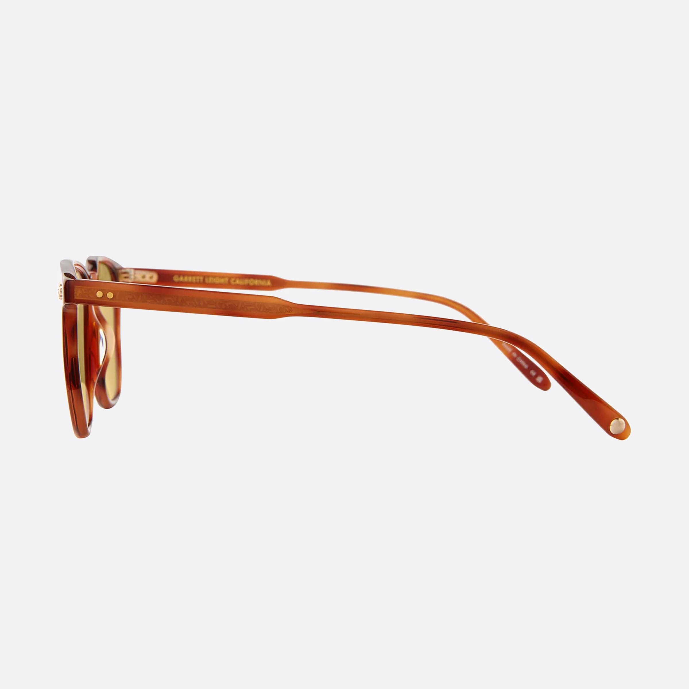 Garrett 47mm Leight Brooks Vinbrt Pmp Tortoise Pantos Unisex Sunglasses - Detail View