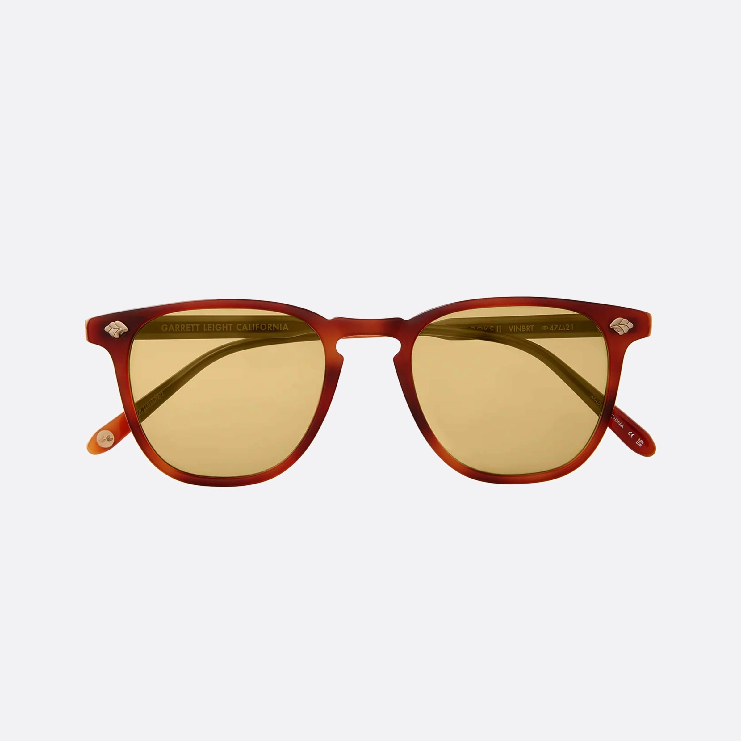 Garrett 47mm Leight Brooks Vinbrt Pmp Tortoise Pantos Unisex Sunglasses - Additional Angle