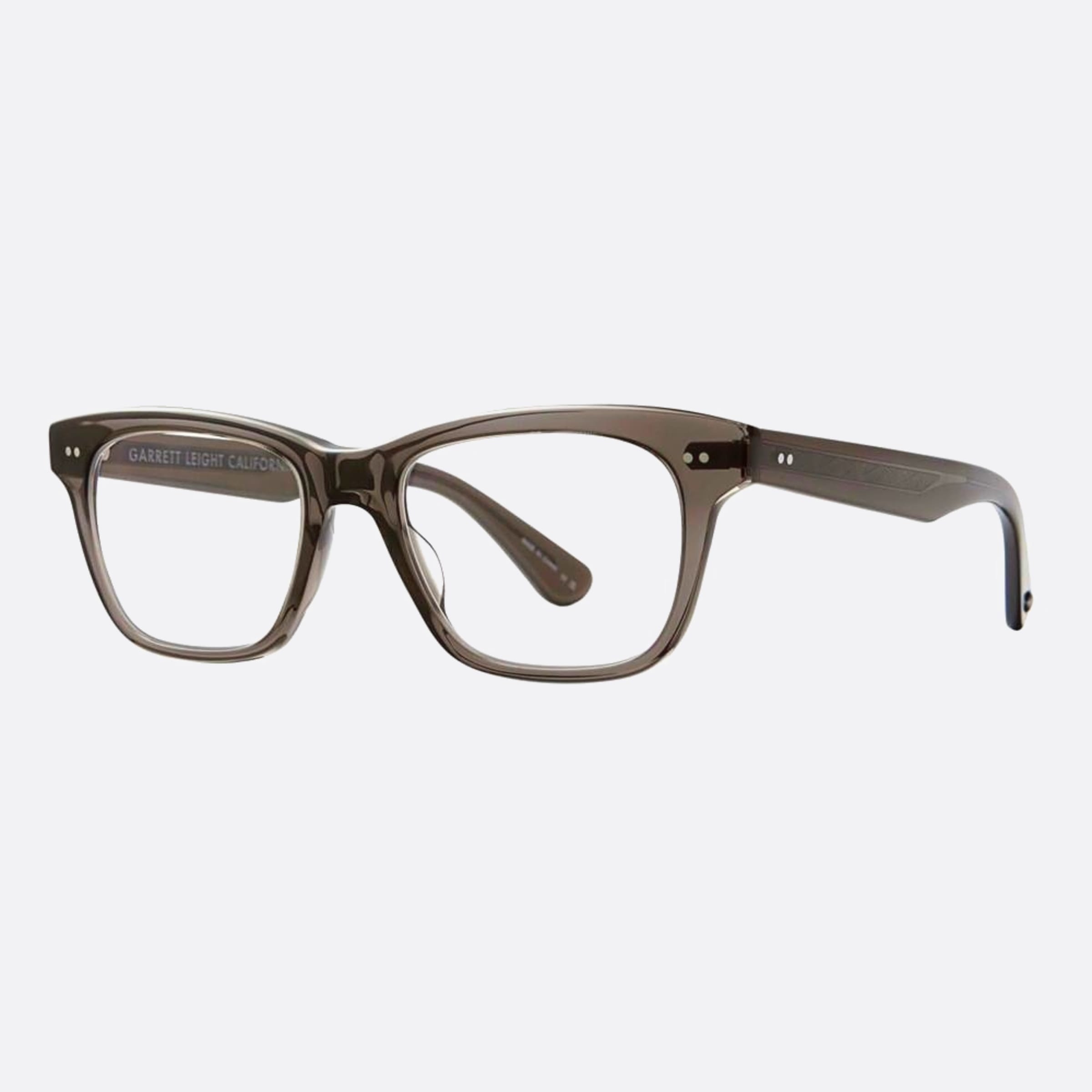 Garrett 49mm Leight Buchanan Blgl Black Squared Unisex Eyeglasses - Side View
