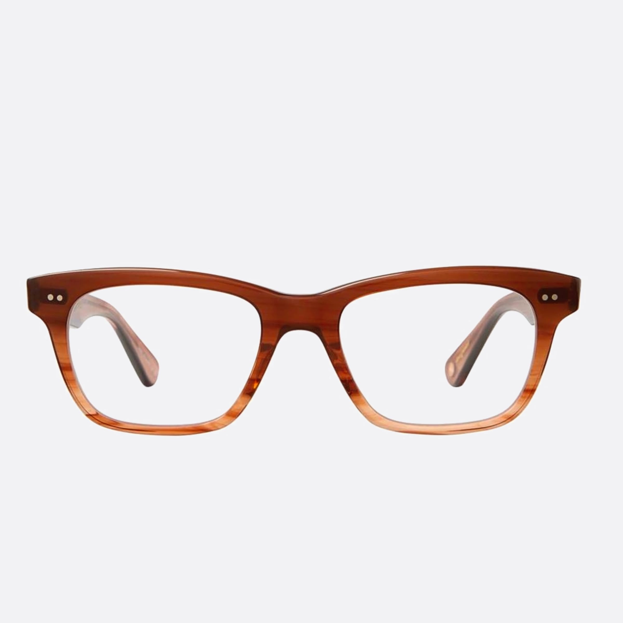 Garrett 49mm Leight Buchanan Mac Brown Squared Unisex Eyeglasses - Main View