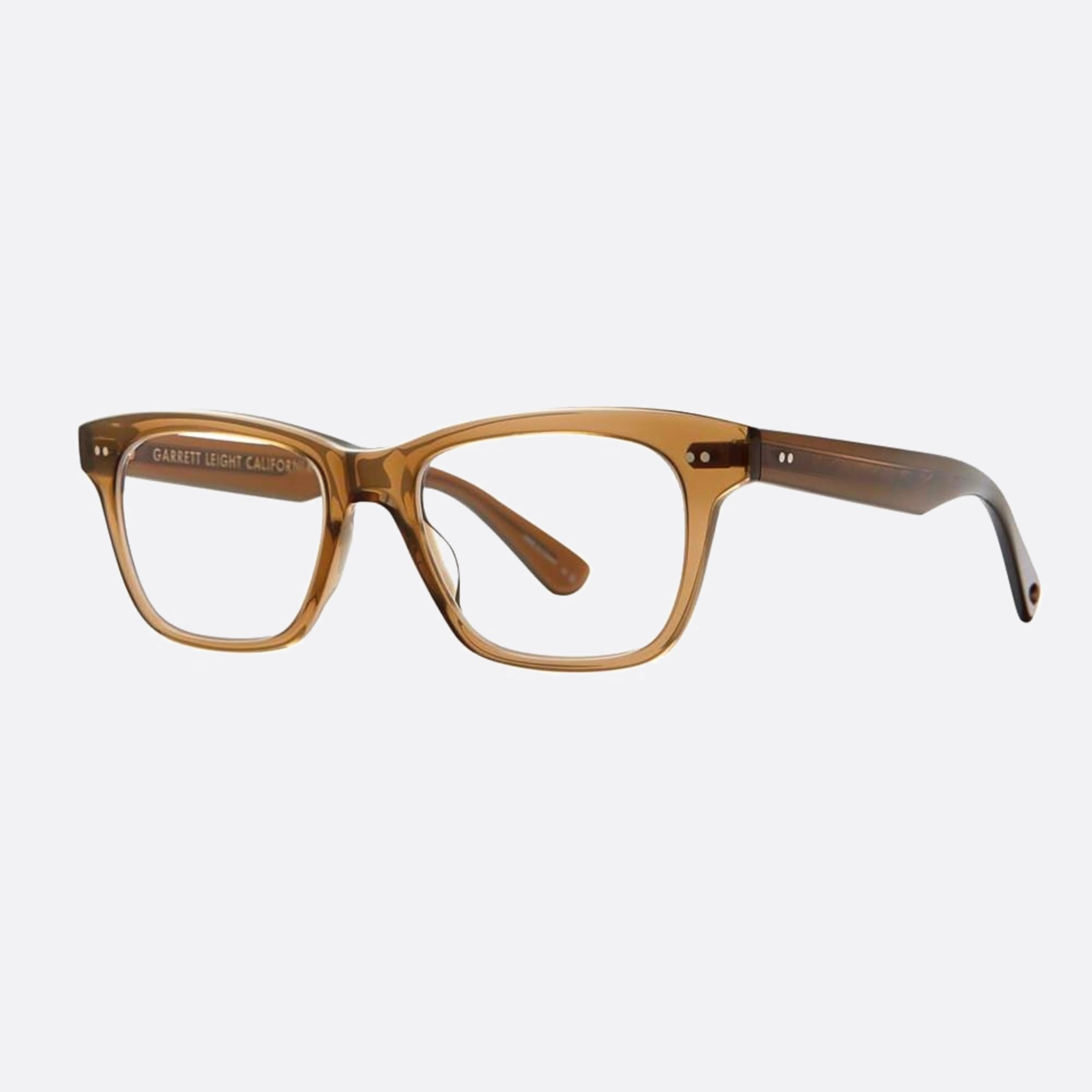 Garrett 49mm Leight Buchanan Olio Green Squared Unisex Eyeglasses - Side View