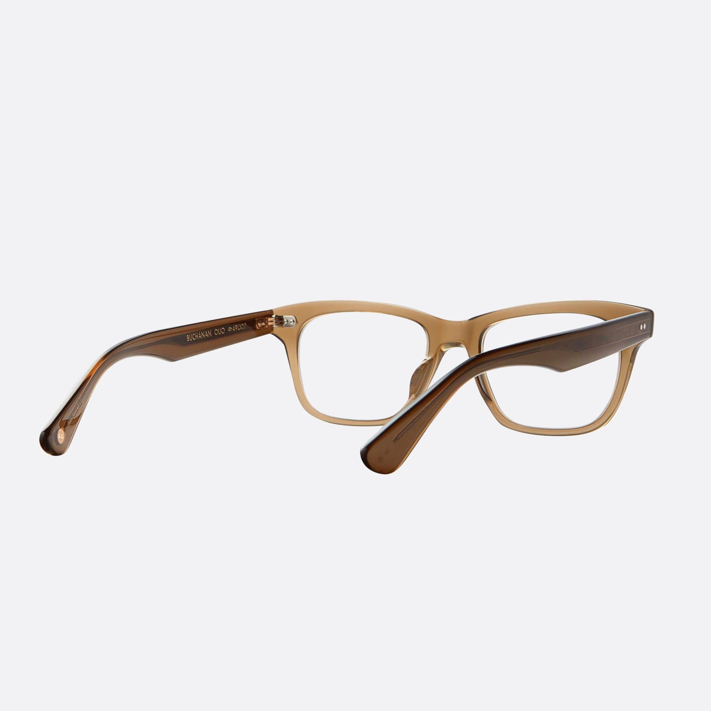 Garrett 49mm Leight Buchanan Olio Green Squared Unisex Eyeglasses - Lifestyle Shot