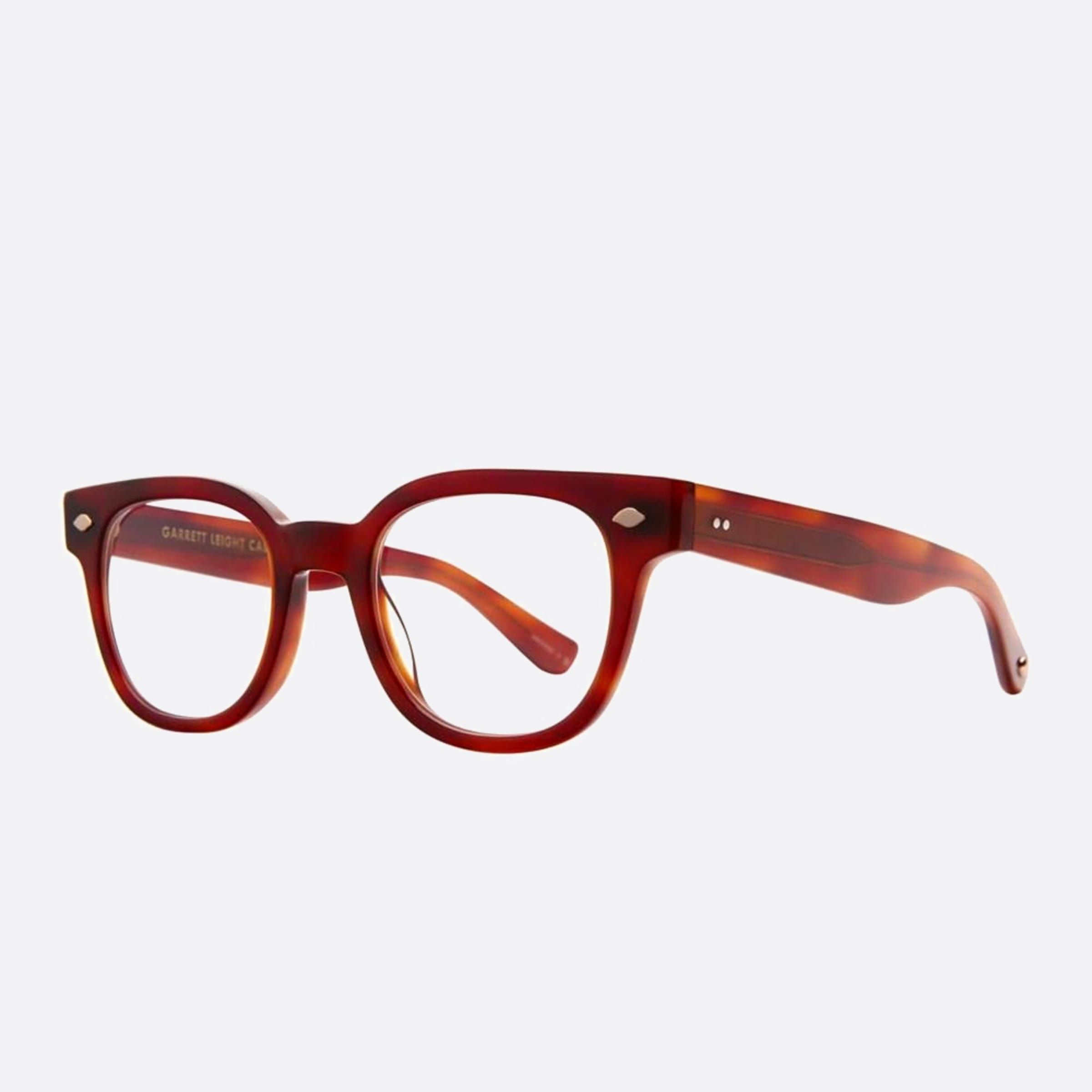 Garrett 47mm Leight Canter Vinbrt Red Geometric Men Eyeglasses - Side View