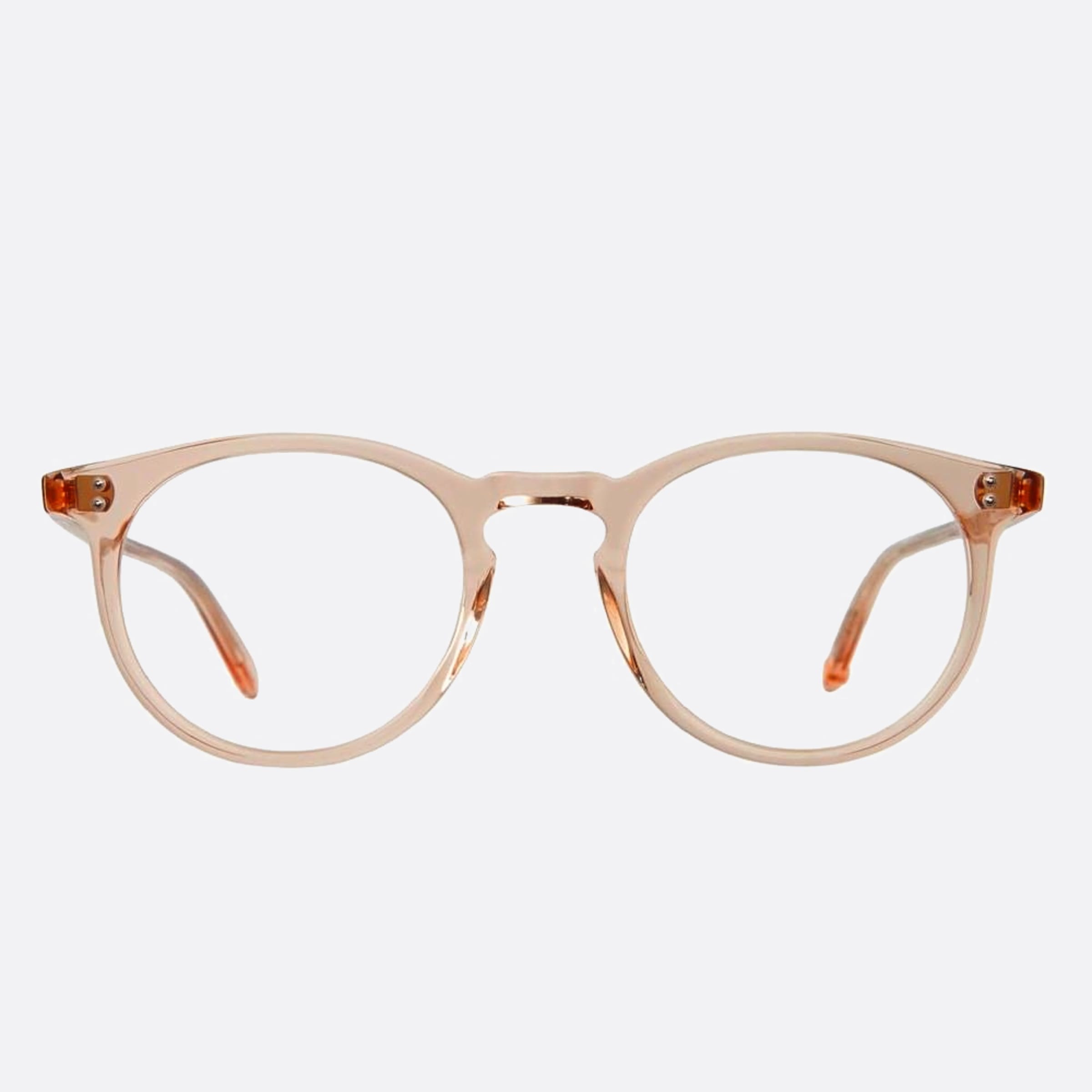Garrett 47mm Leight Carlton Bio Bgecr Transparent Round Unisex Eyeglasses - Main View