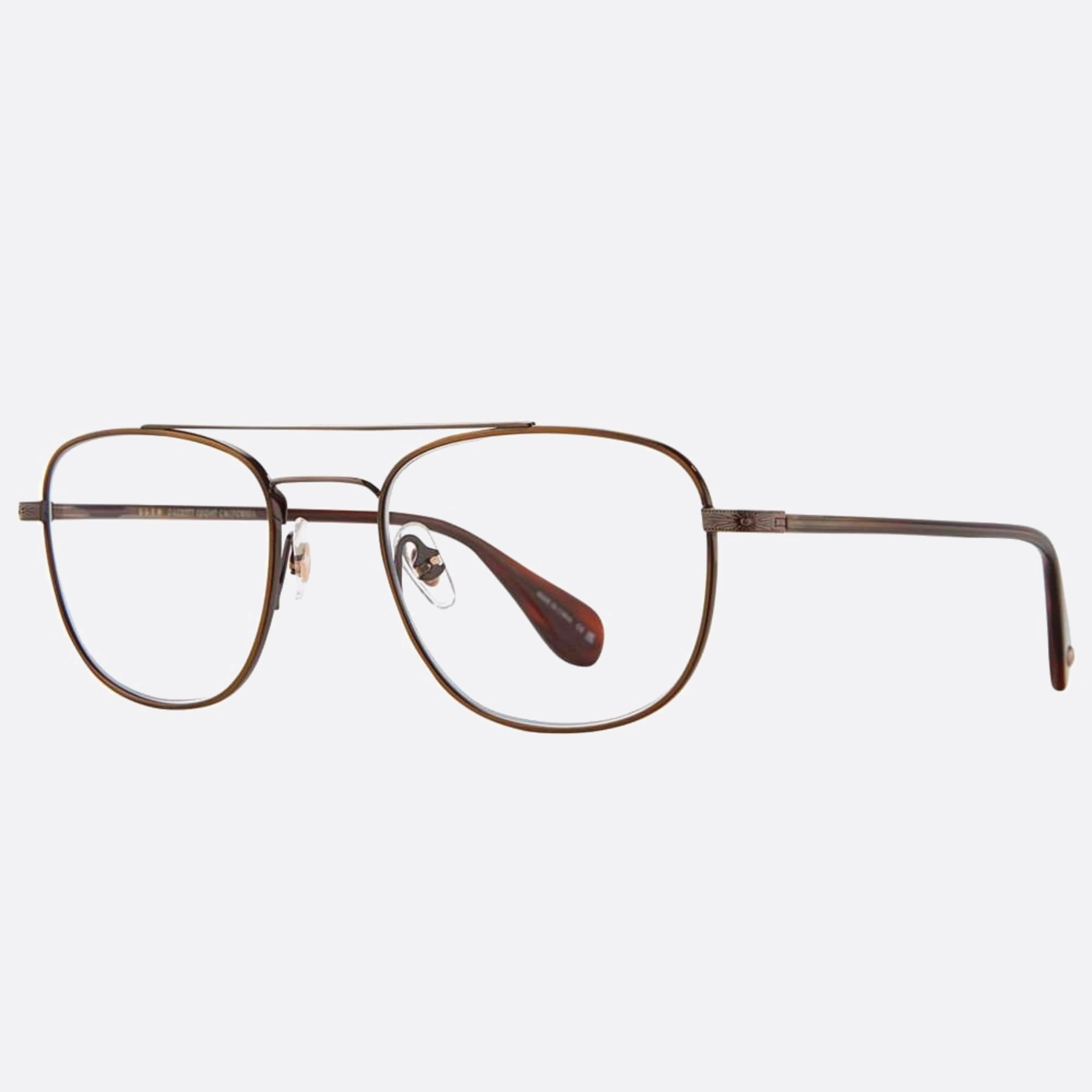 Garrett 51mm Leight Clubhouse Atg Brt Gold Pilot Unisex Eyeglasses - Side View