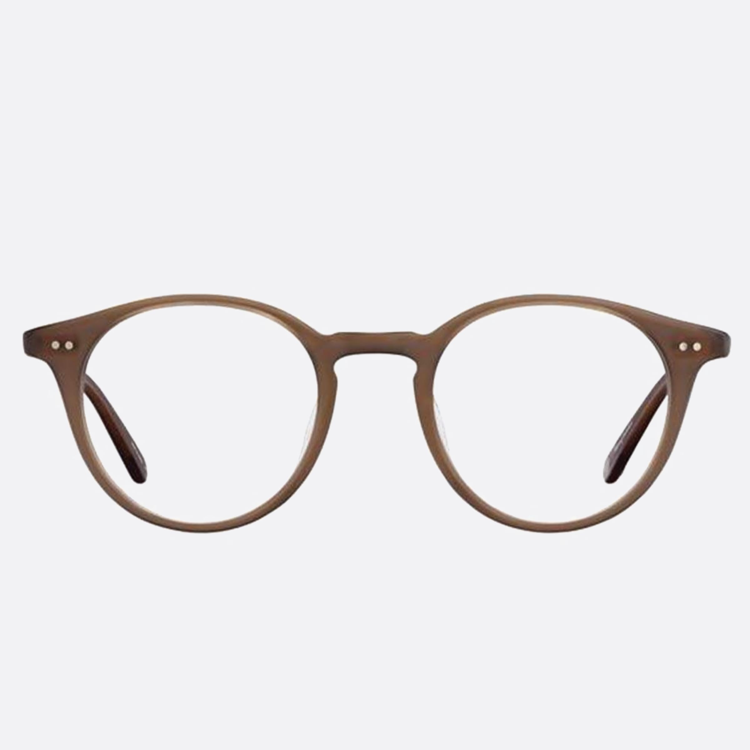 Garrett 45mm Leight Clune Mesp Brown Round Unisex Eyeglasses - Main View