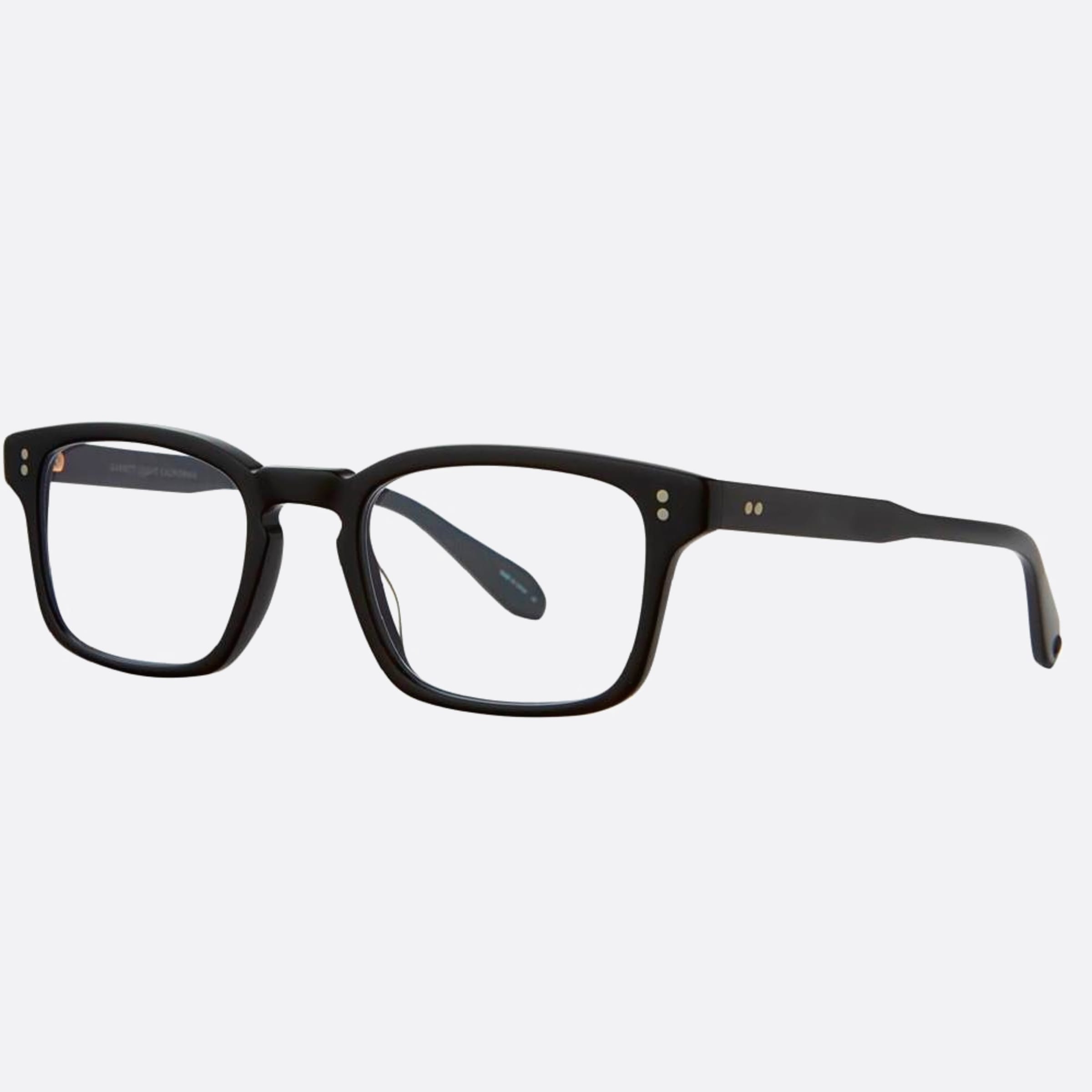 Garrett 49mm Leight Dimmick Mbk Black Geometric Unisex Eyeglasses - Side View