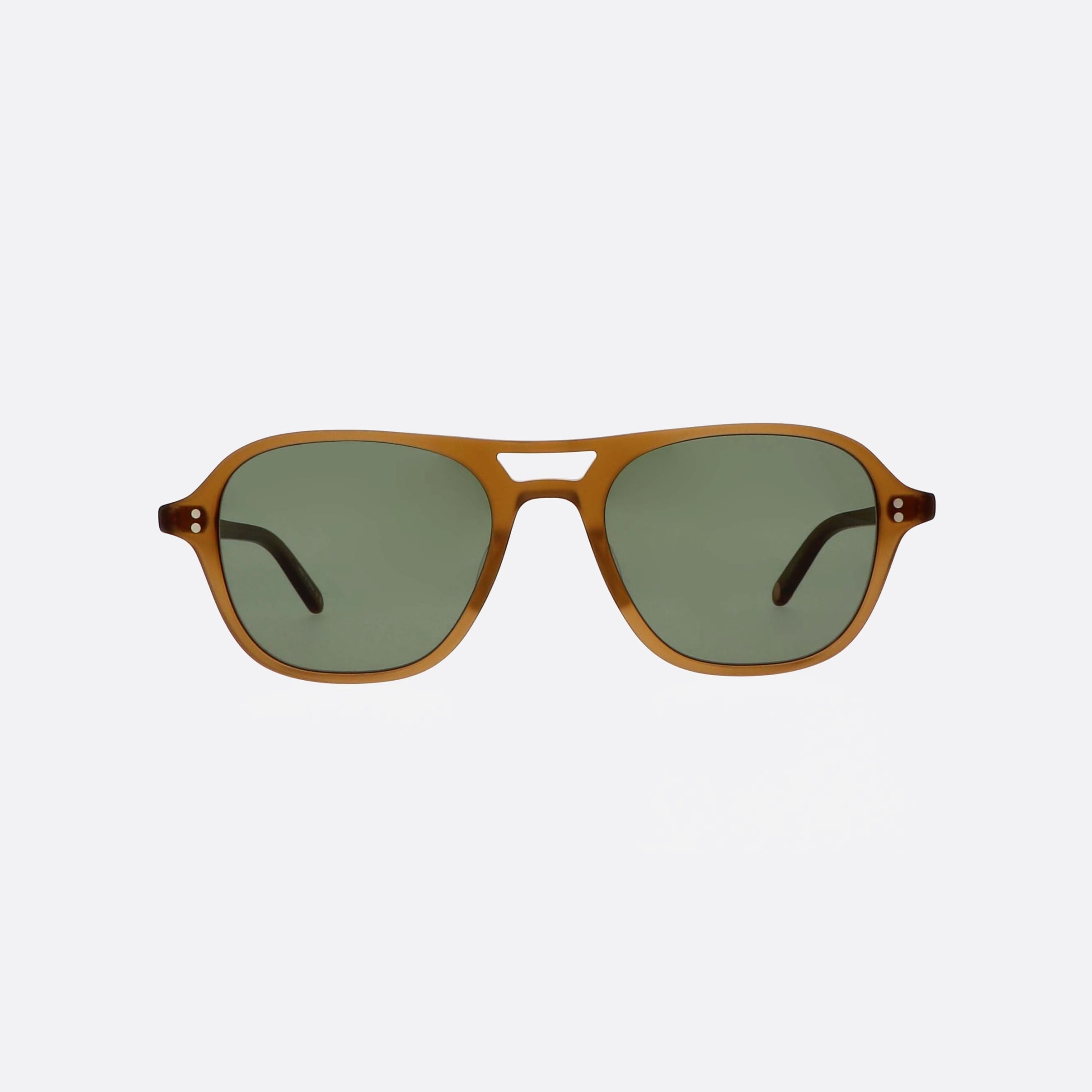 Garrett 51mm Leight Doc Sun Sfgrn Brown Pilot Unisex Sunglasses - Side View