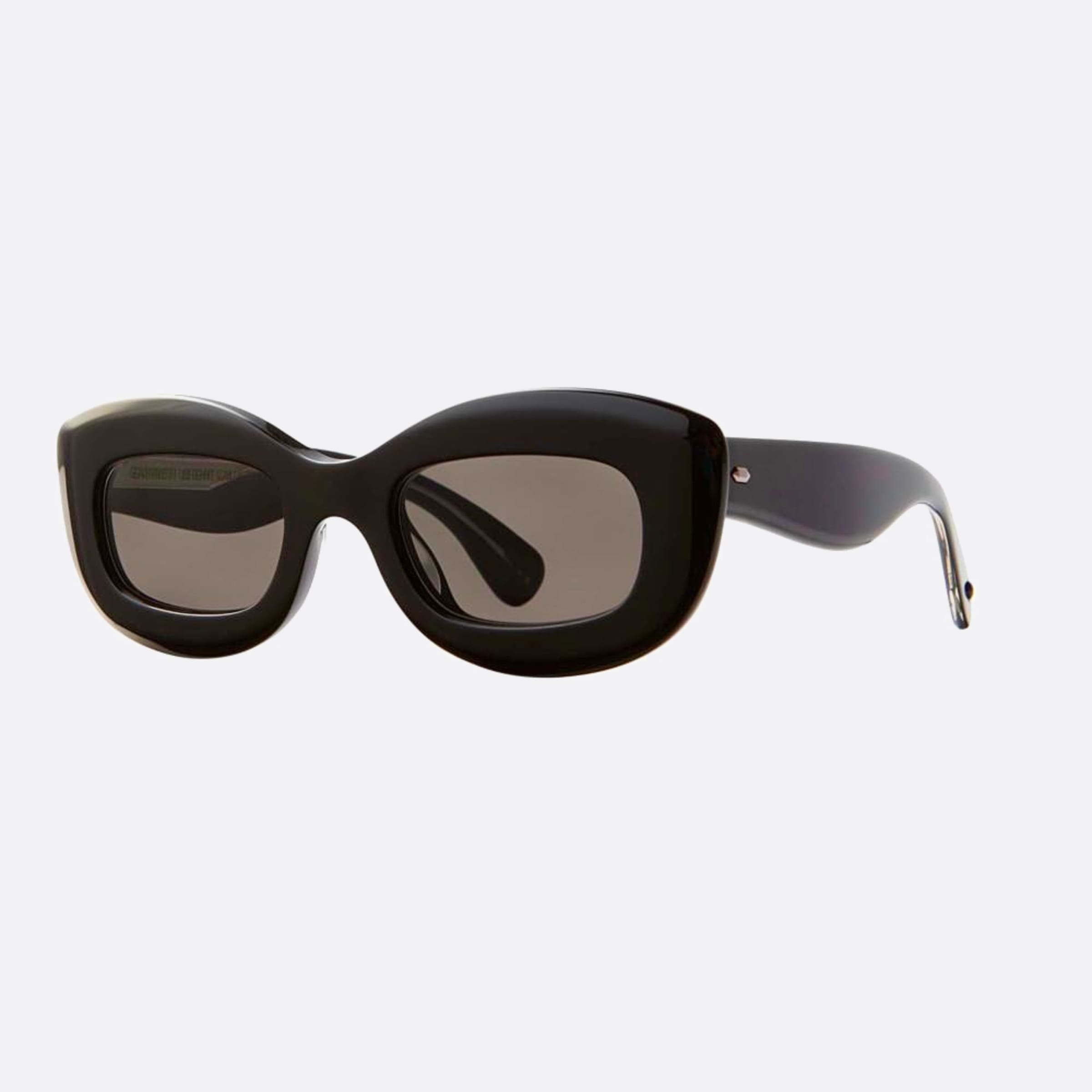 Garrett 48mm Leight Dolores Sun Gry Black Cat Eye Women Sunglasses - Side View