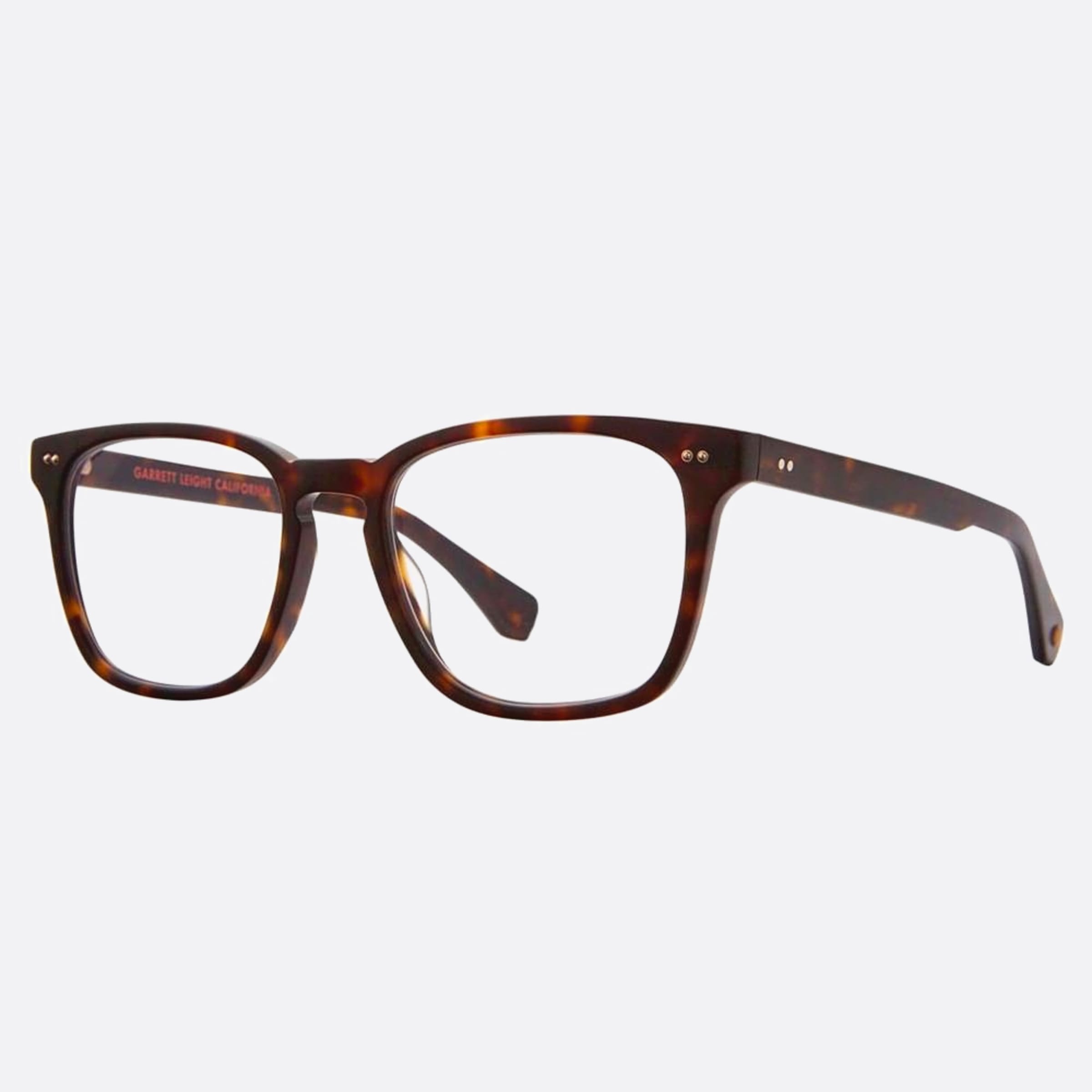 Garrett 53mm Leight Earvin Bio Mcoot Havana Squared Unisex Eyeglasses - Side View