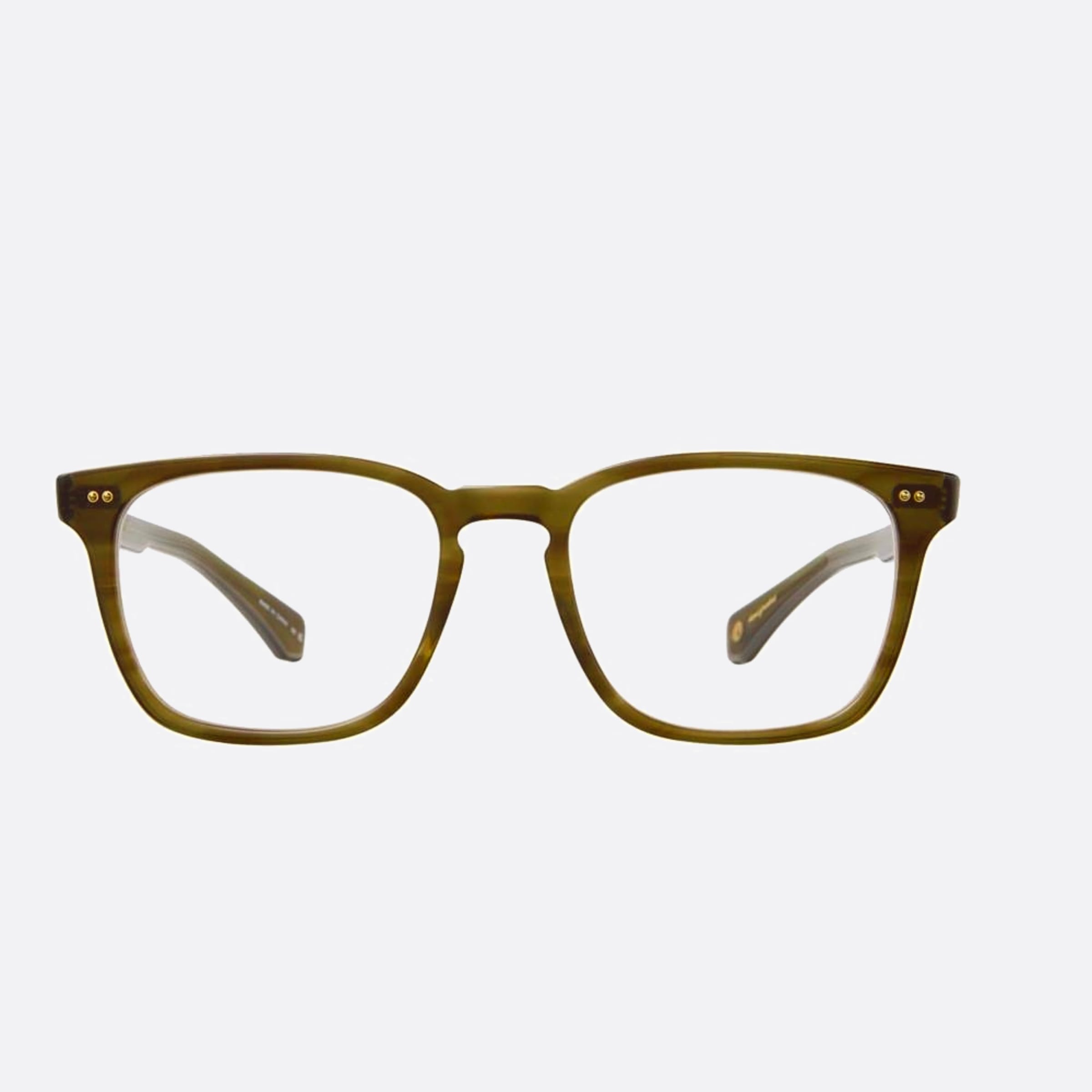 Garrett 53mm Leight Earvin Mot Green Squared Unisex Eyeglasses - Main View