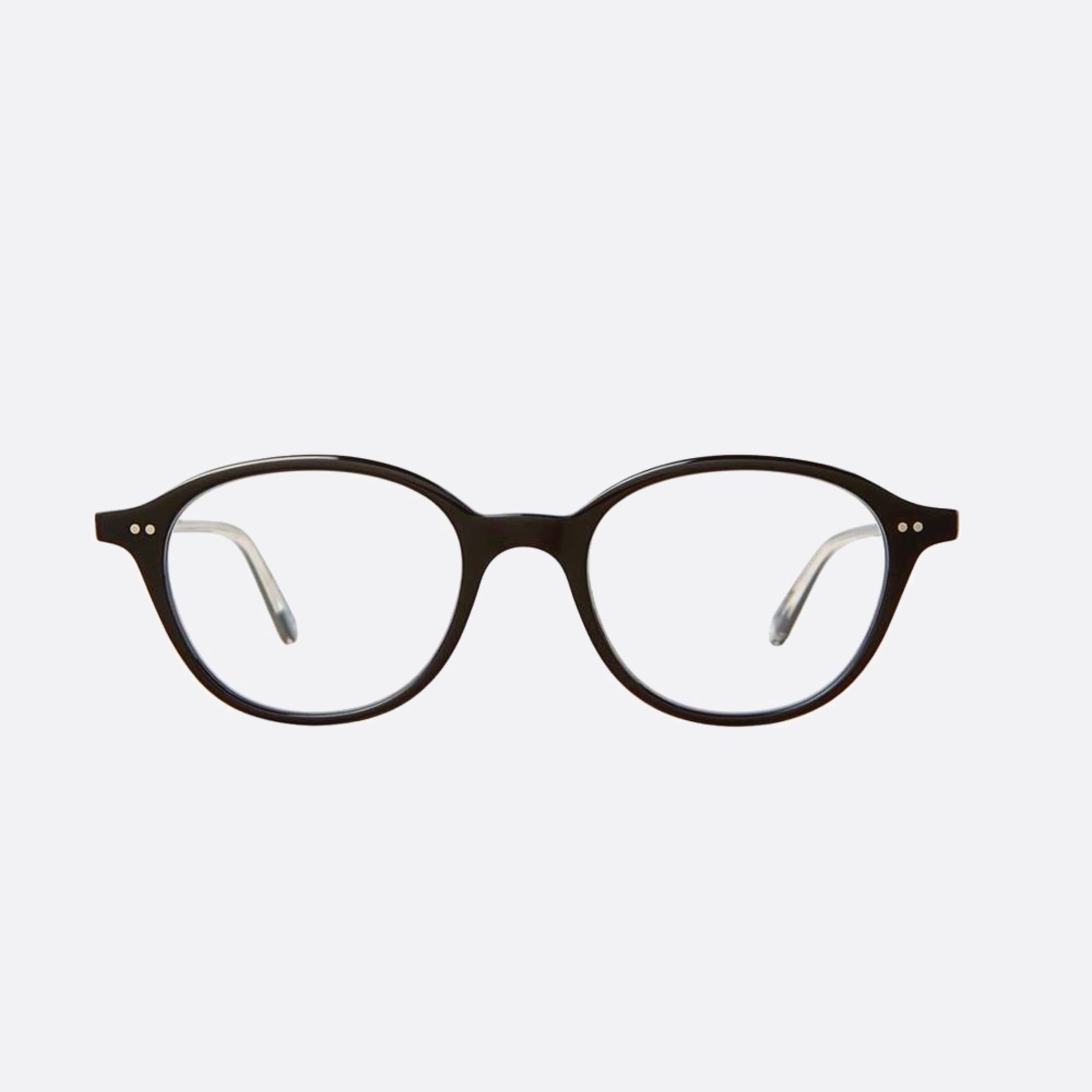 Garrett 47mm Leight Franklin Black Round Unisex Eyeglasses - Main View