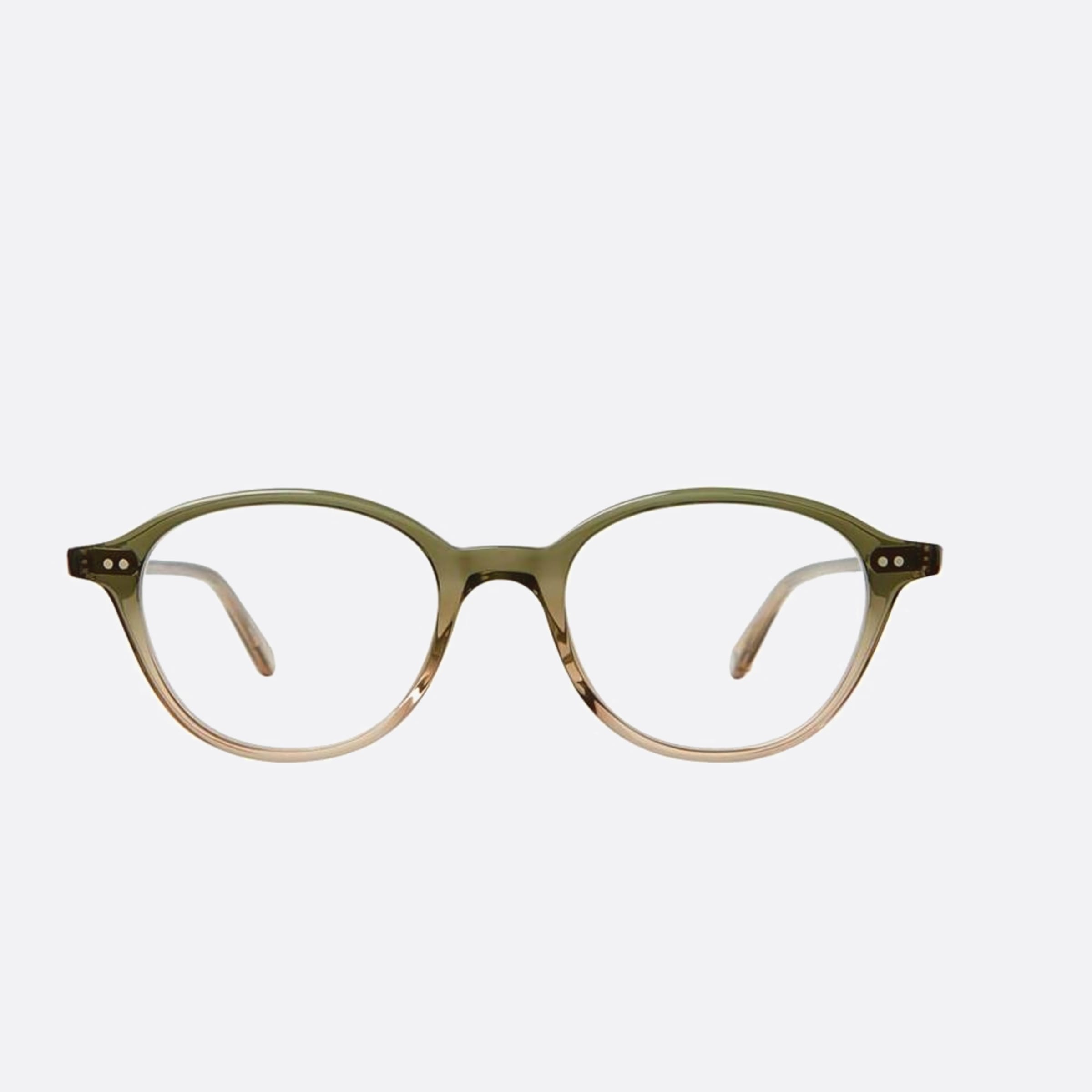Garrett 47mm Leight Franklin Cypf Green Round Unisex Eyeglasses - Main View