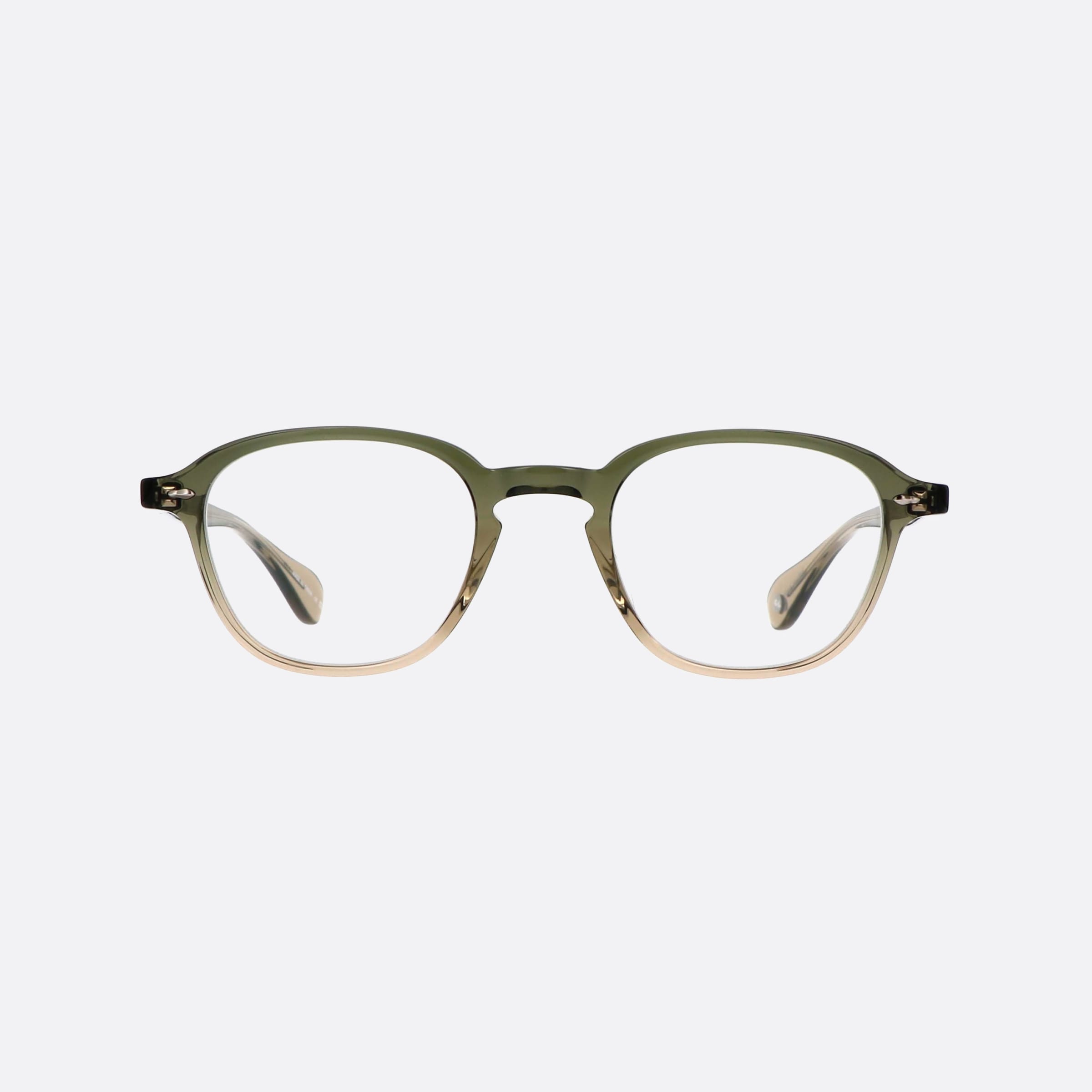 Garrett 46mm Leight Gilbert Cypf Green Geometric Unisex Eyeglasses - Side View