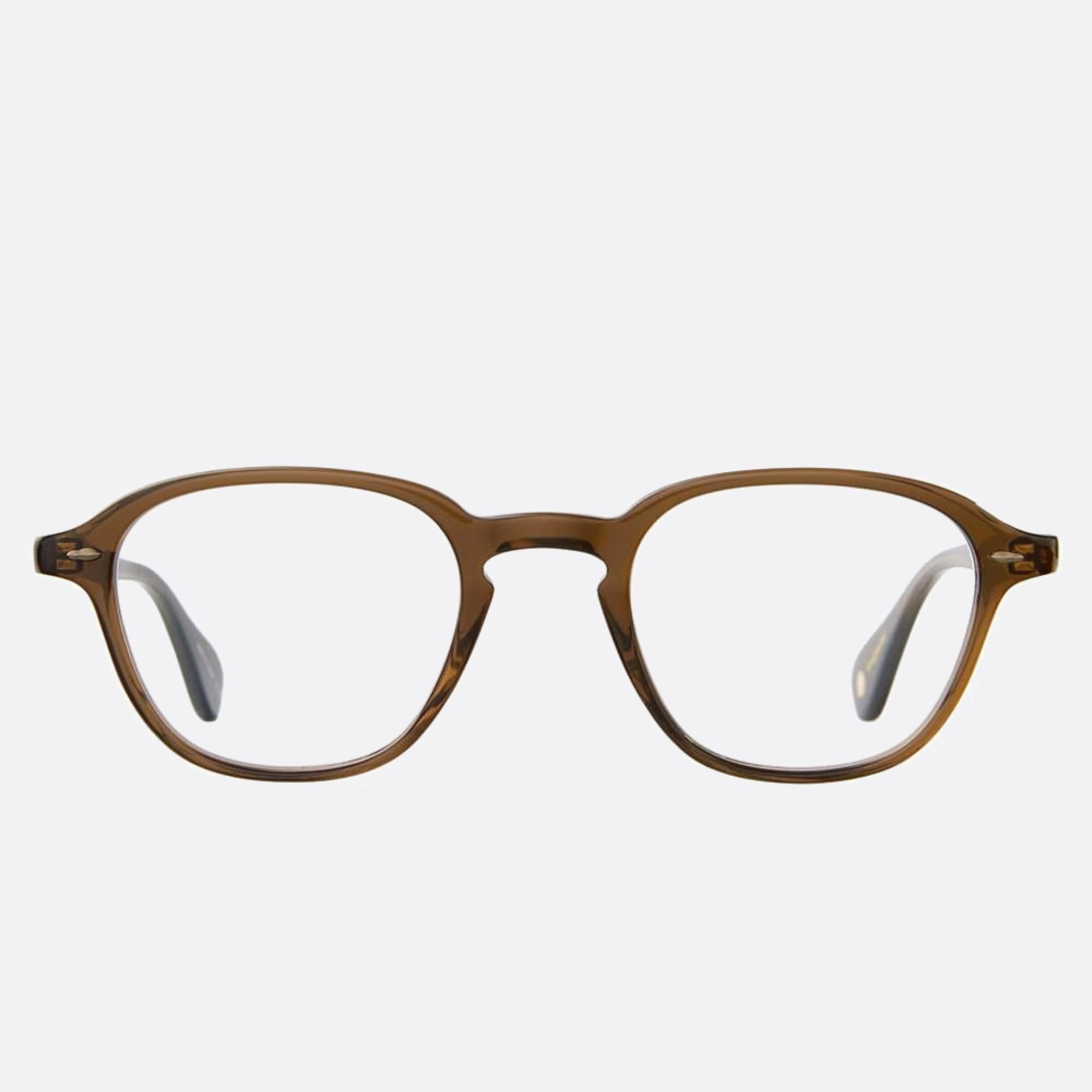 Garrett 46mm Leight Gilbert Esp Brown Geometric Unisex Eyeglasses - Main View