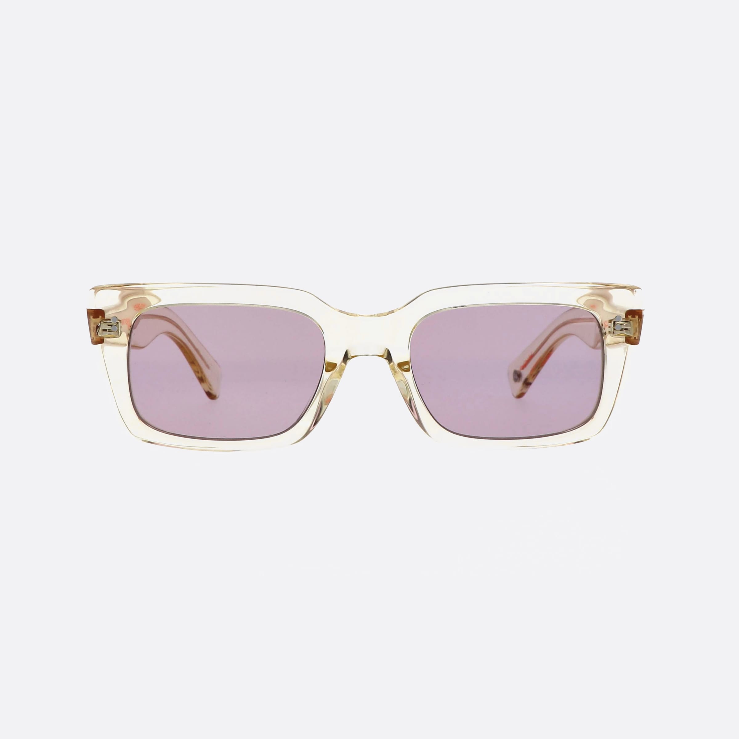 Garrett 49mm Leight Sfplu Clear Rectangle Unisex Sunglasses - Side View
