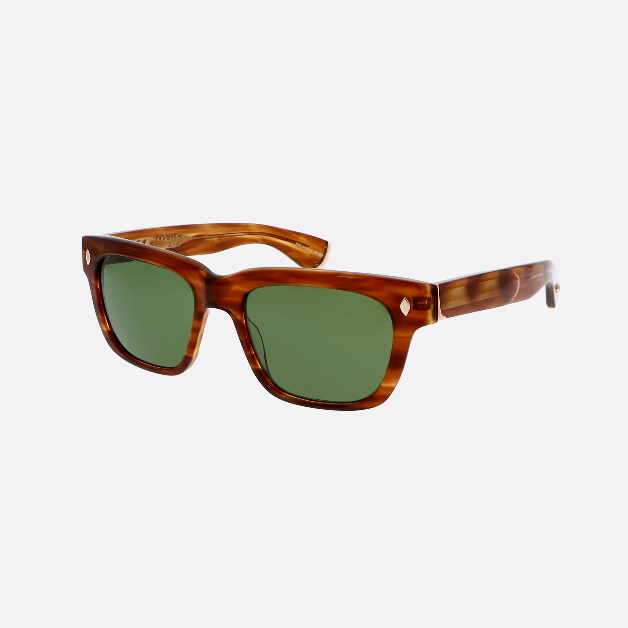Garrett 50mm Leight Glco Officine Generale Sun Pgn Tortoise Square Unisex Sunglasses - Main View
