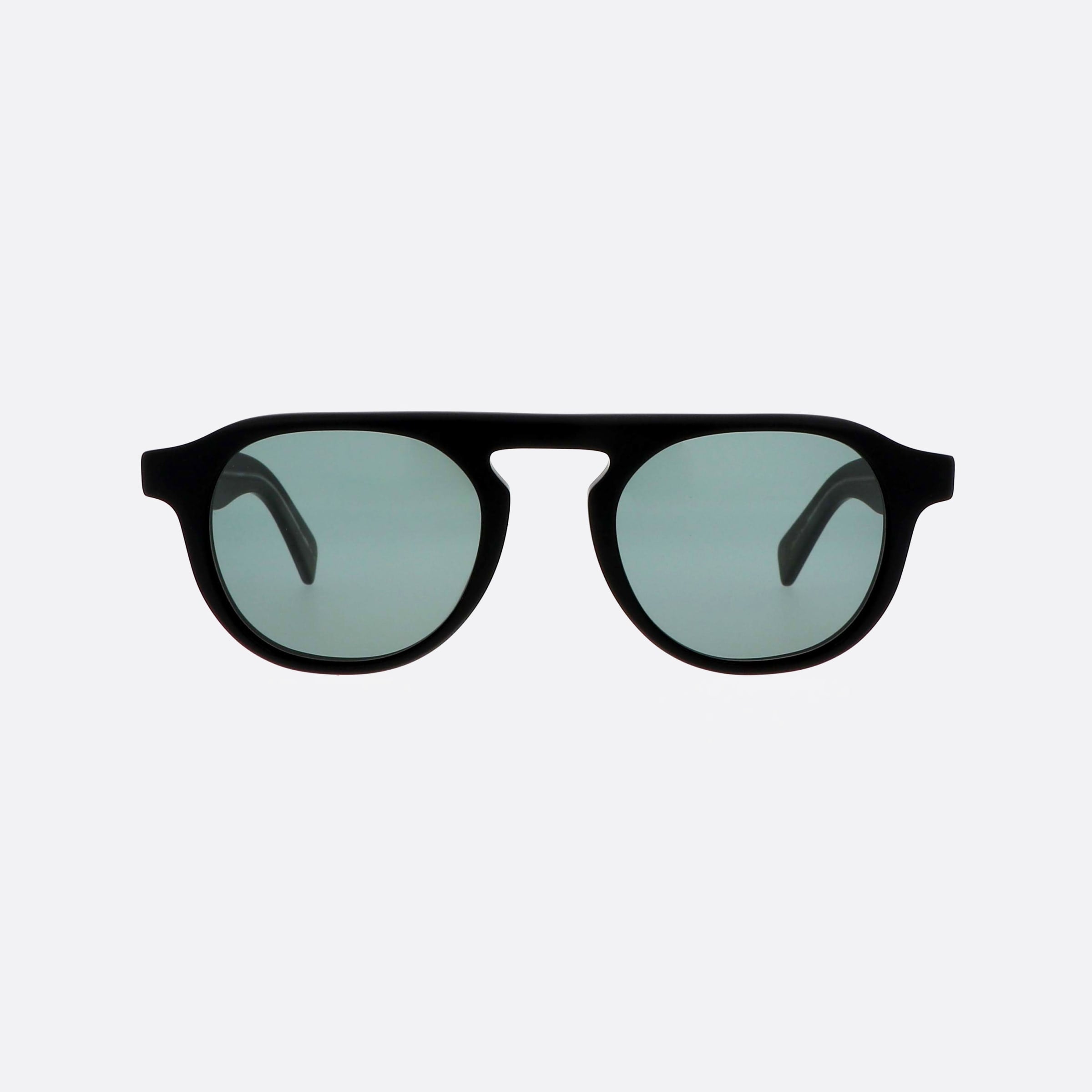 Garrett 49mm Leight Harding Mbk Vvg Black Oval Men Sunglasses - Side View