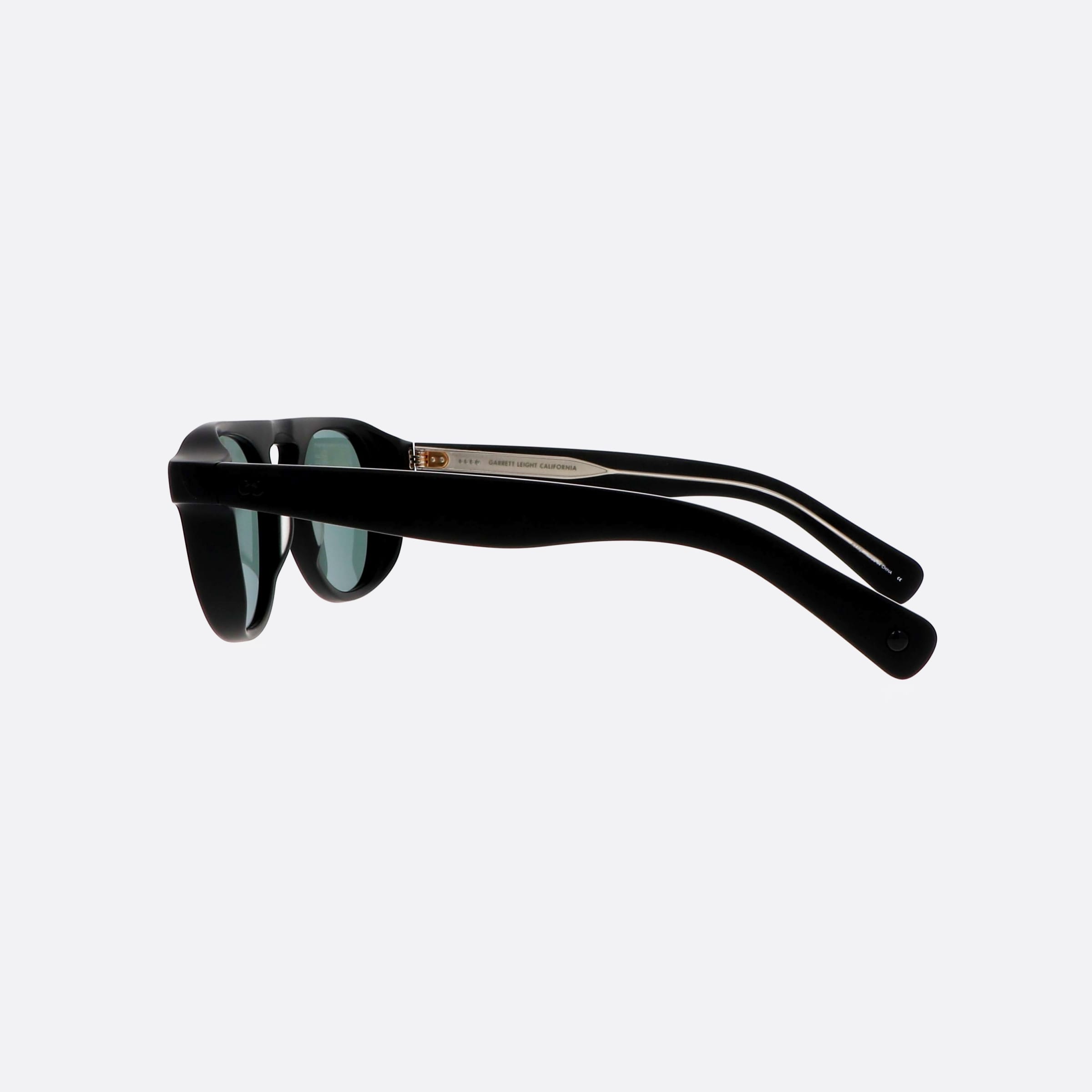 Garrett 49mm Leight Harding Mbk Vvg Black Oval Men Sunglasses - Detail View