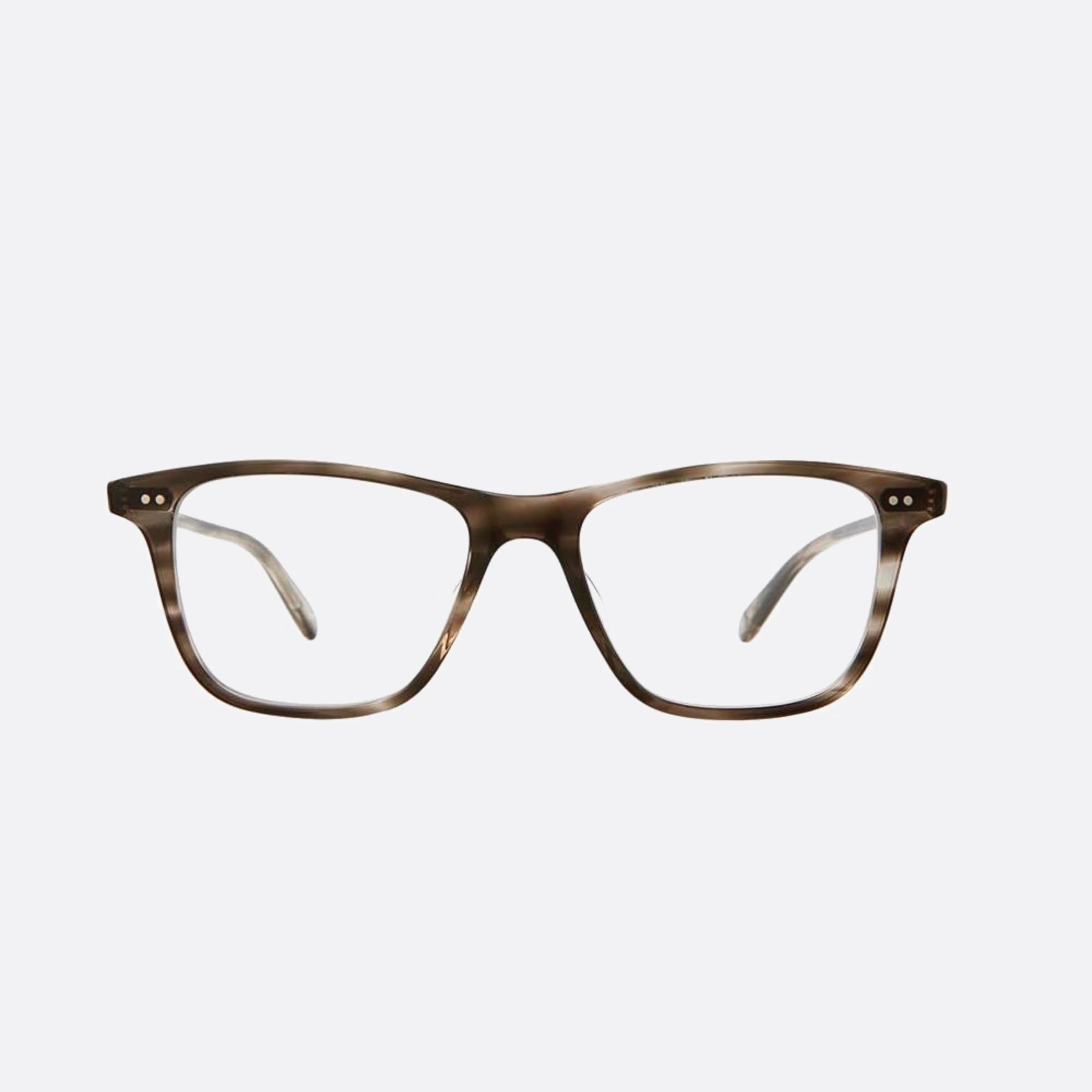 Garrett 50mm Leight Hayes Bkslt Black Squared Unisex Eyeglasses - Main View