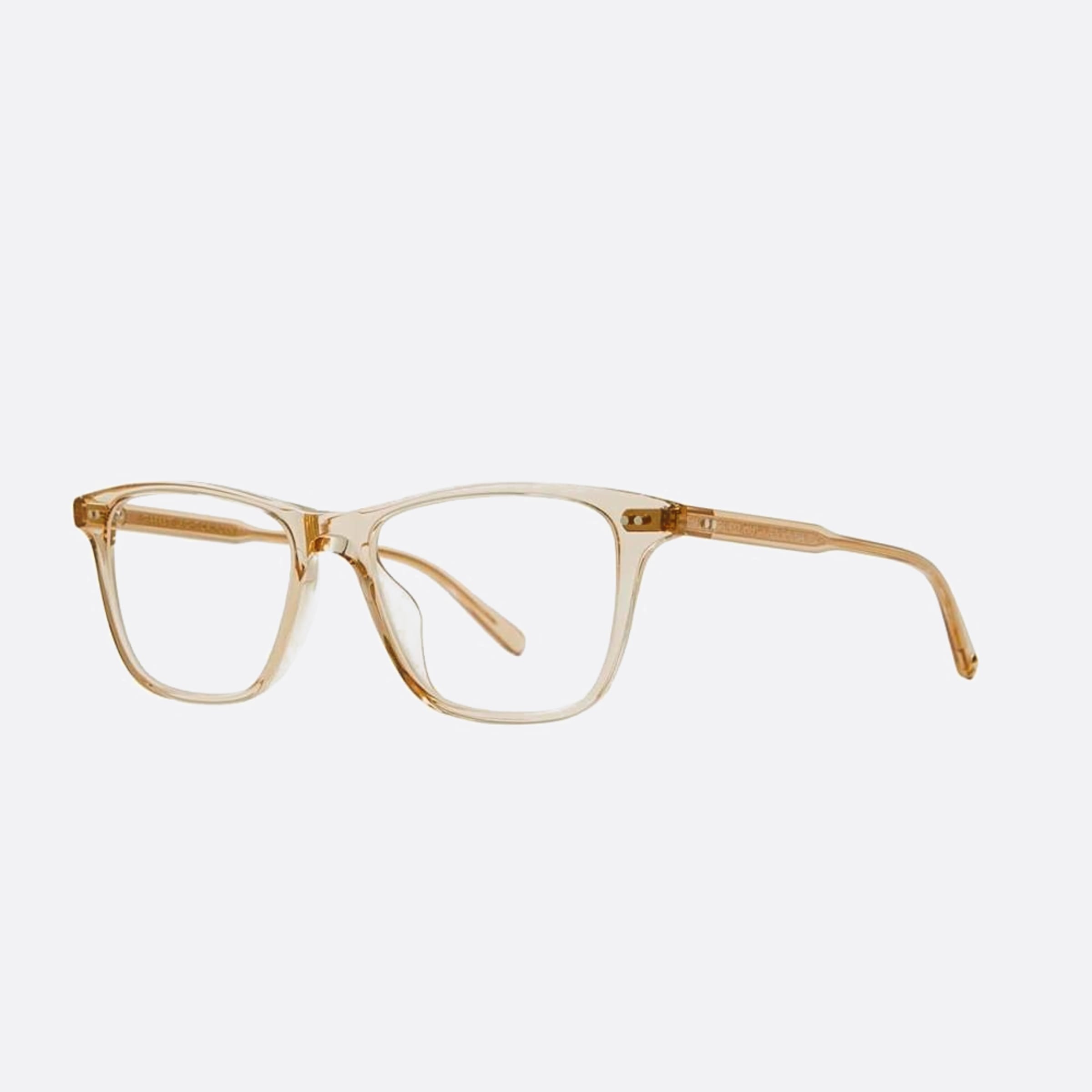 Garrett 50mm Leight Hayes Bre Transparent Squared Unisex Eyeglasses - Side View