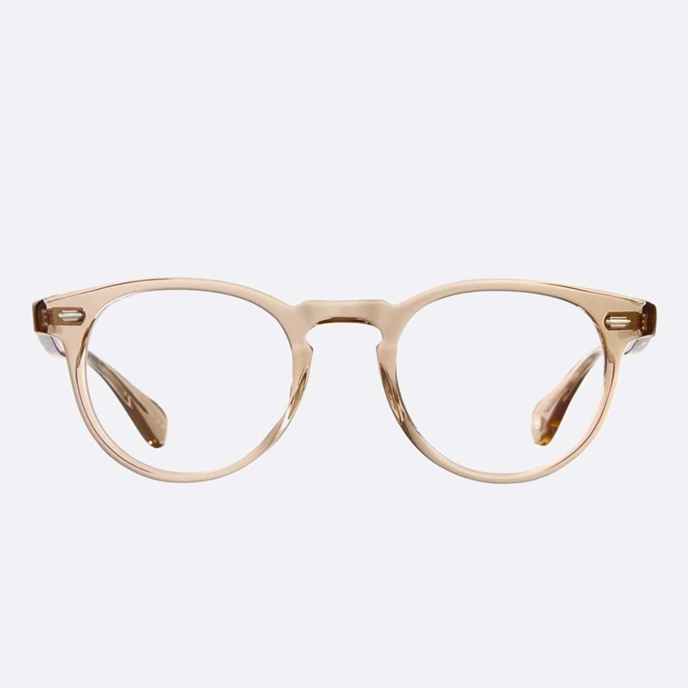 Garrett 46mm Leight Hercules Bre Brown Round Unisex Eyeglasses - Main View