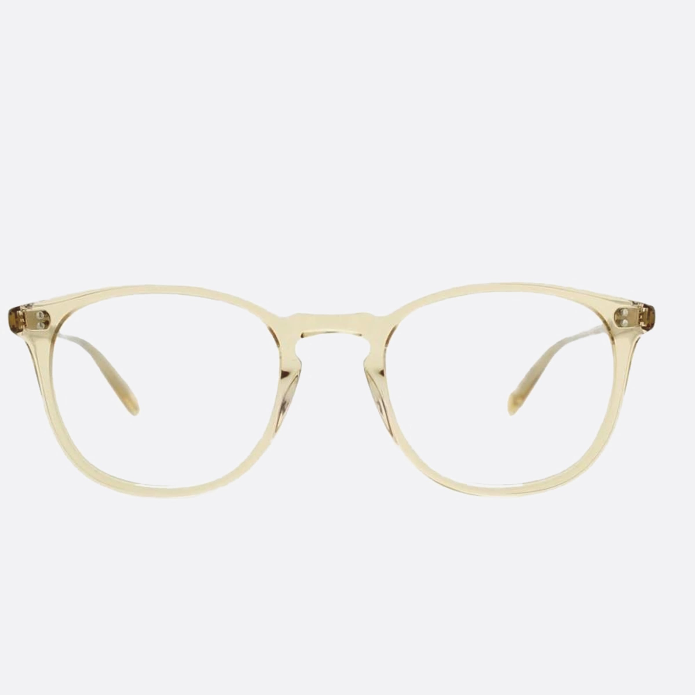 Garrett 49mm Leight Kinney Yellow Squared Unisex Eyeglasses - Main View