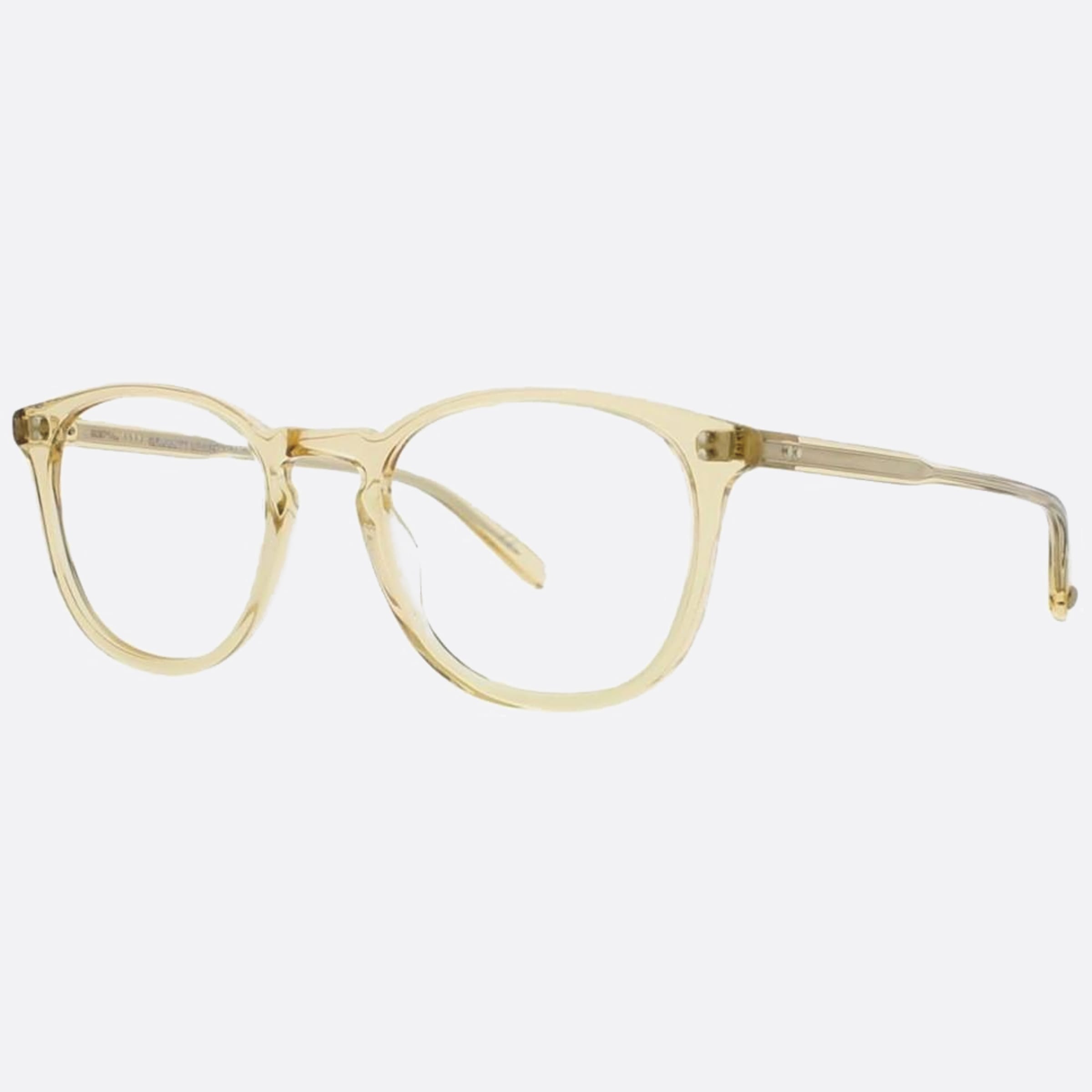 Garrett 49mm Leight Kinney Yellow Squared Unisex Eyeglasses - Side View