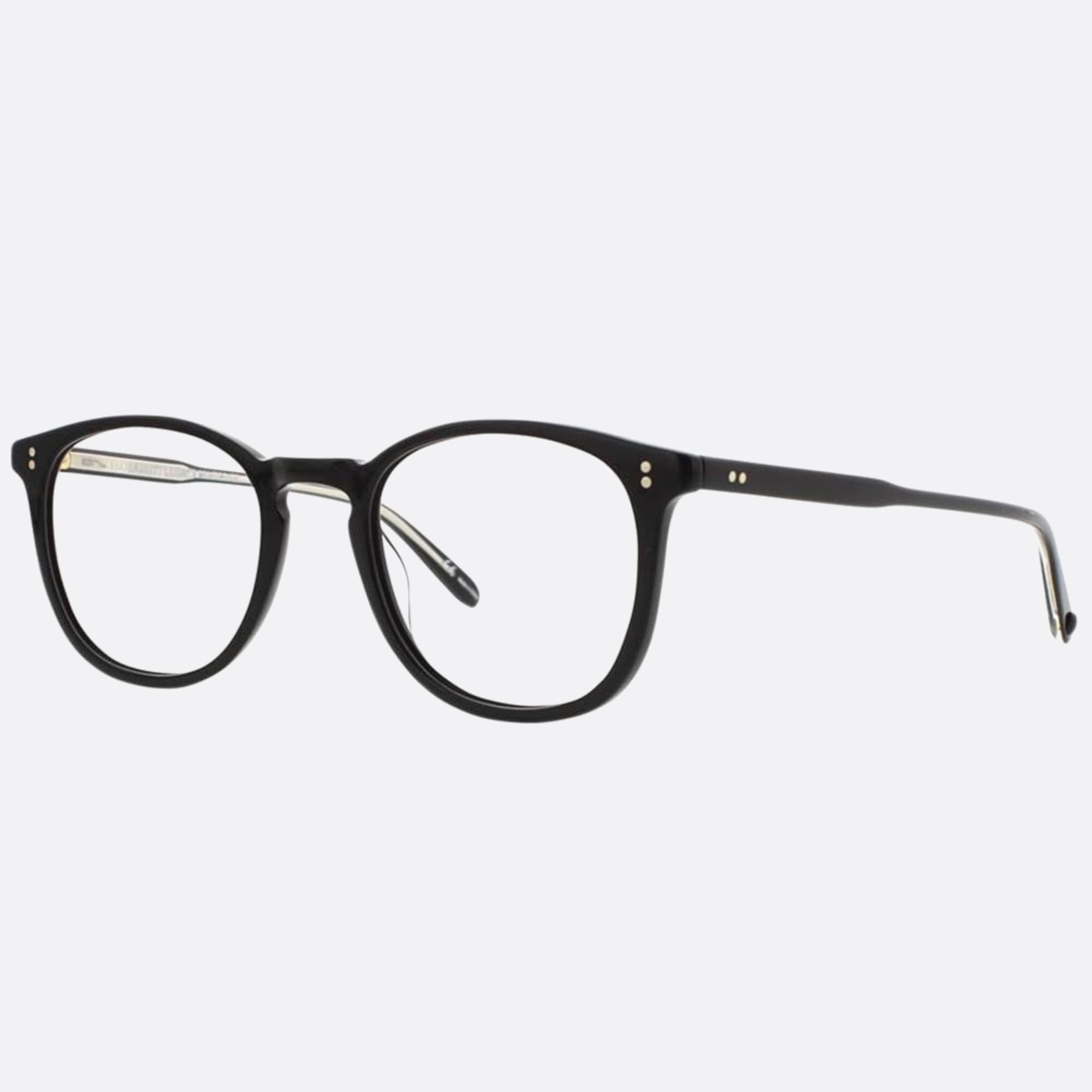 Garrett 49mm Leight Kinney Mbk Black Squared Unisex Eyeglasses - Side View