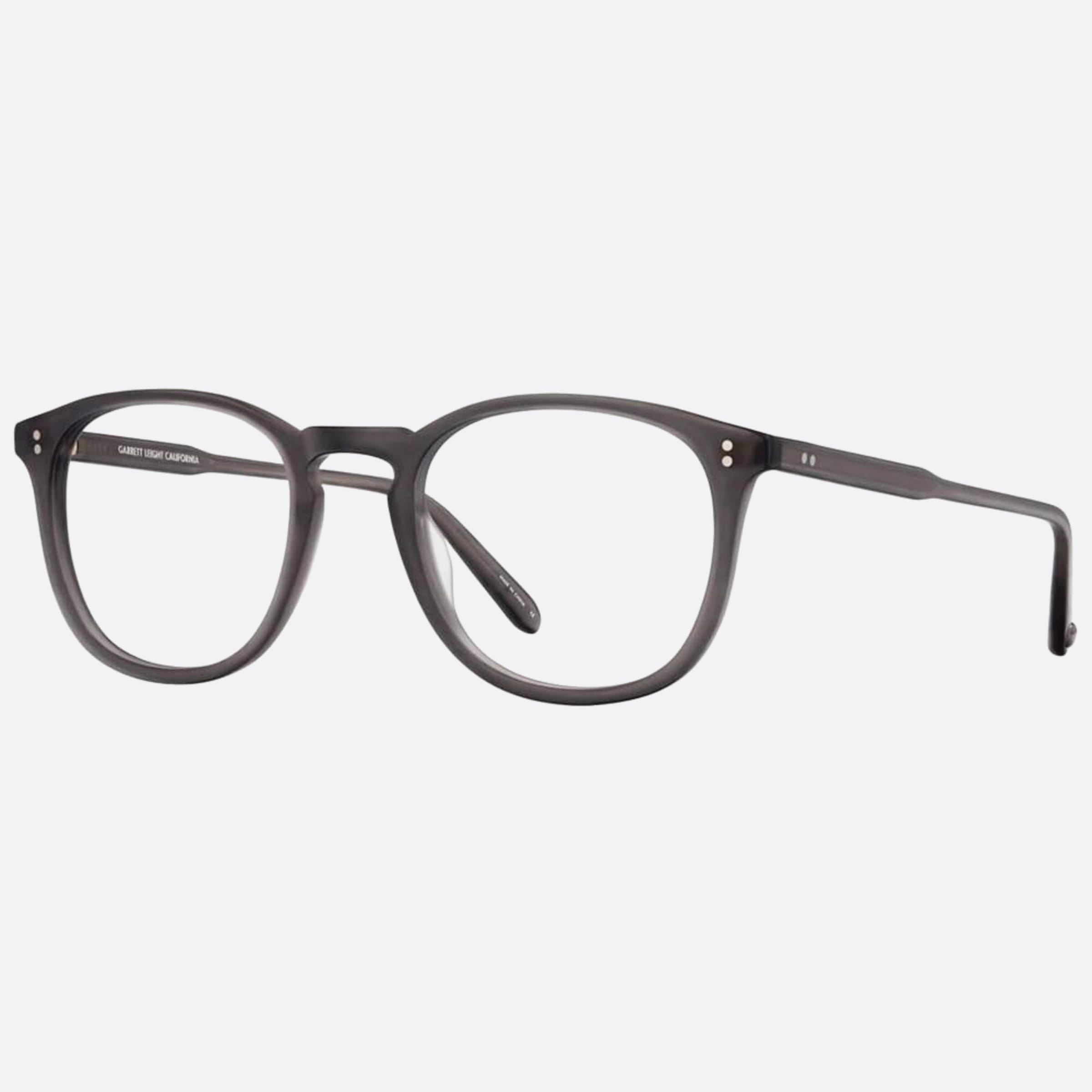 Garrett 47mm Leight Kinney Mgcr Grey Squared Unisex Eyeglasses - Side View
