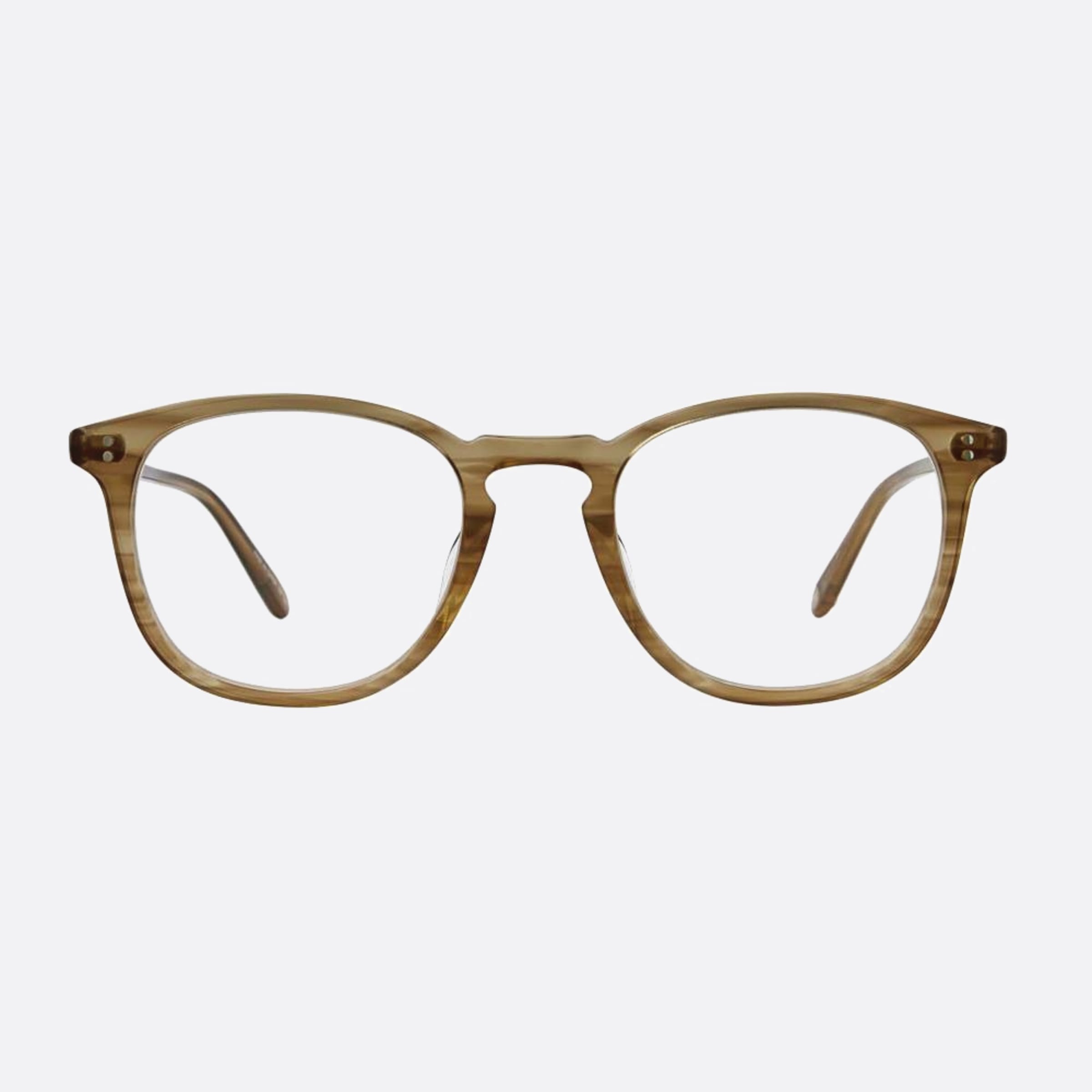Garrett 47mm Leight Kinney Pat Brown Squared Unisex Eyeglasses - Main View