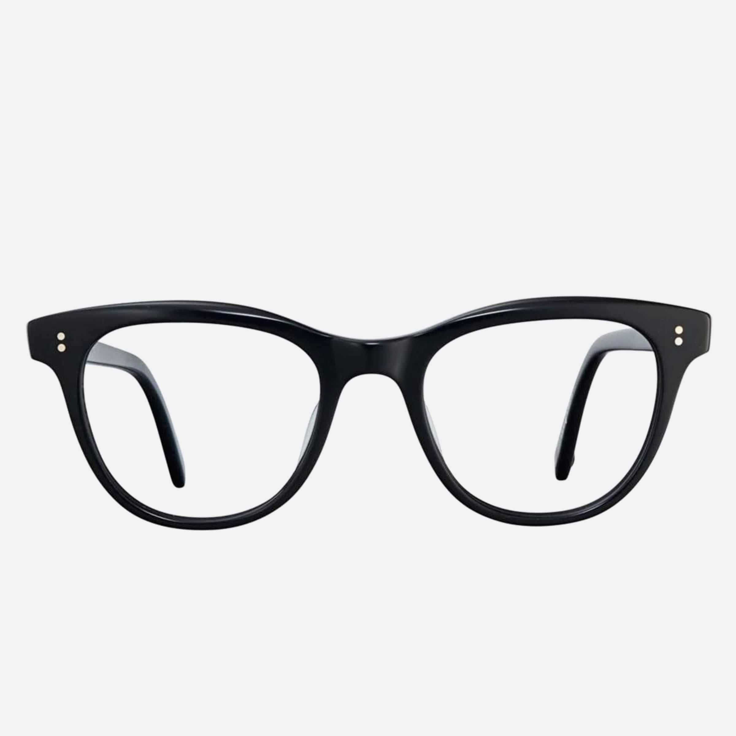 Garrett 47mm Leight Loyola Black Cat Eye Unisex Eyeglasses - Main View