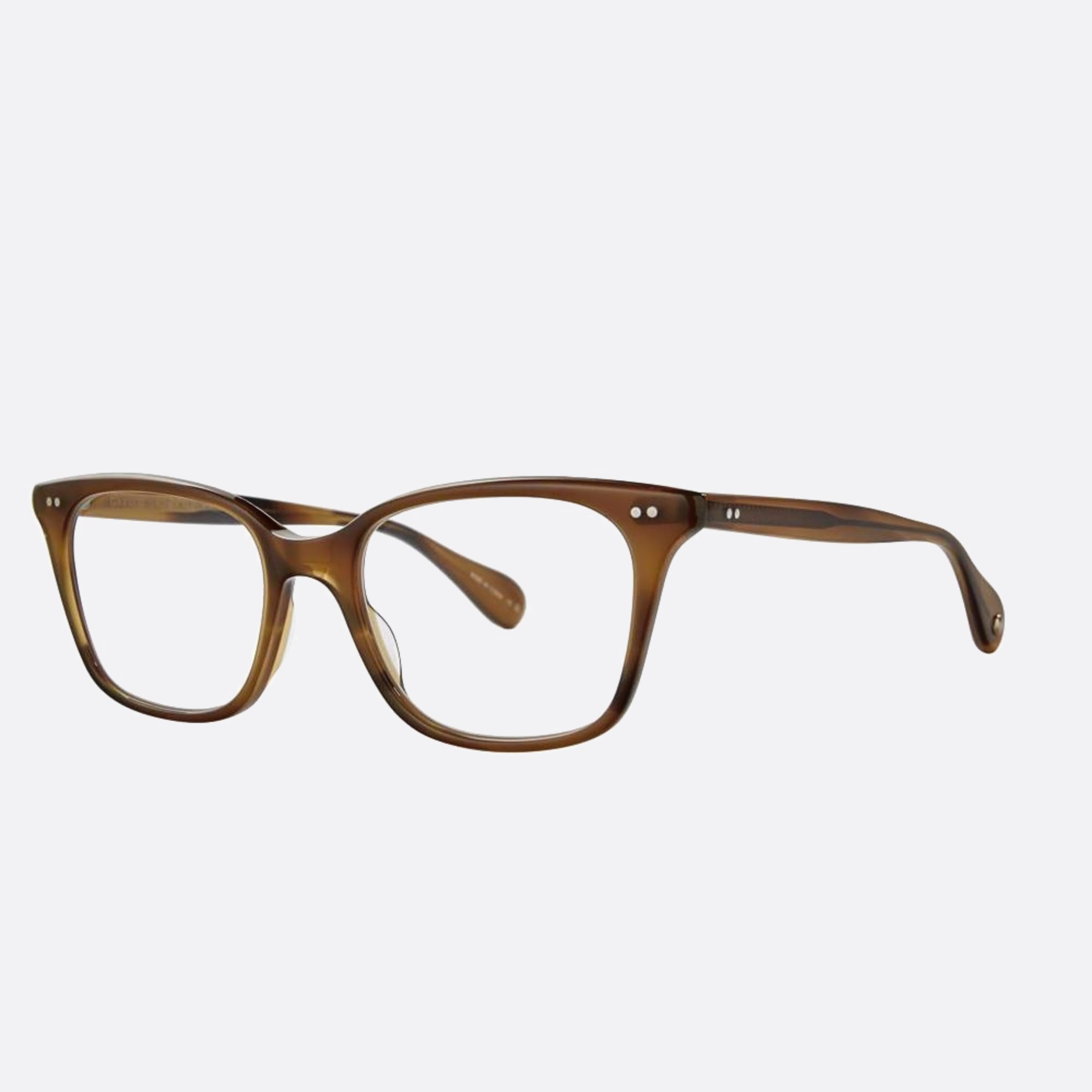 Garrett 49mm Leight Monarch Cedt Havana Geometric Unisex Eyeglasses - Side View