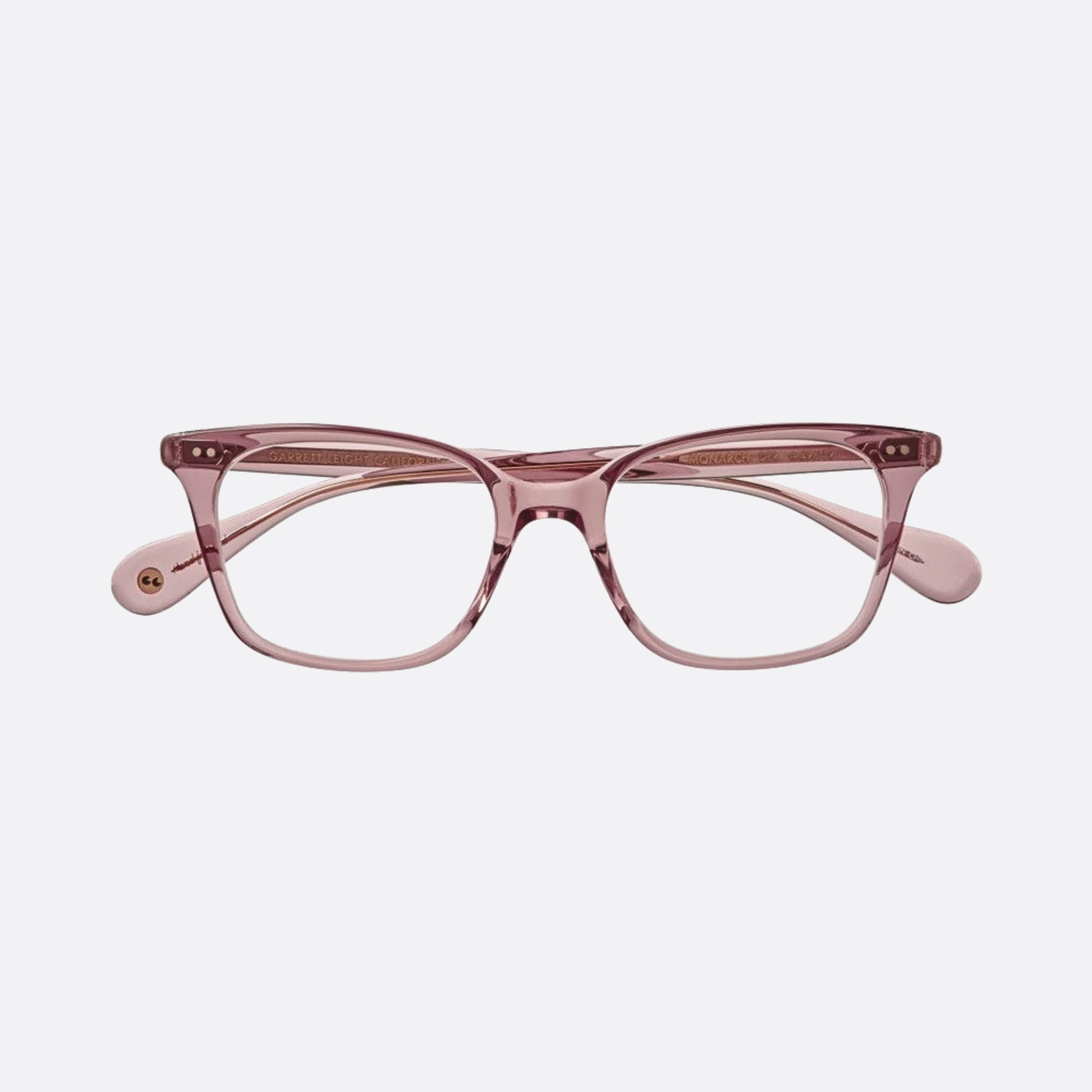 Garrett 49mm Leight Monarch Der Pink Geometric Unisex Eyeglasses - Lifestyle Shot