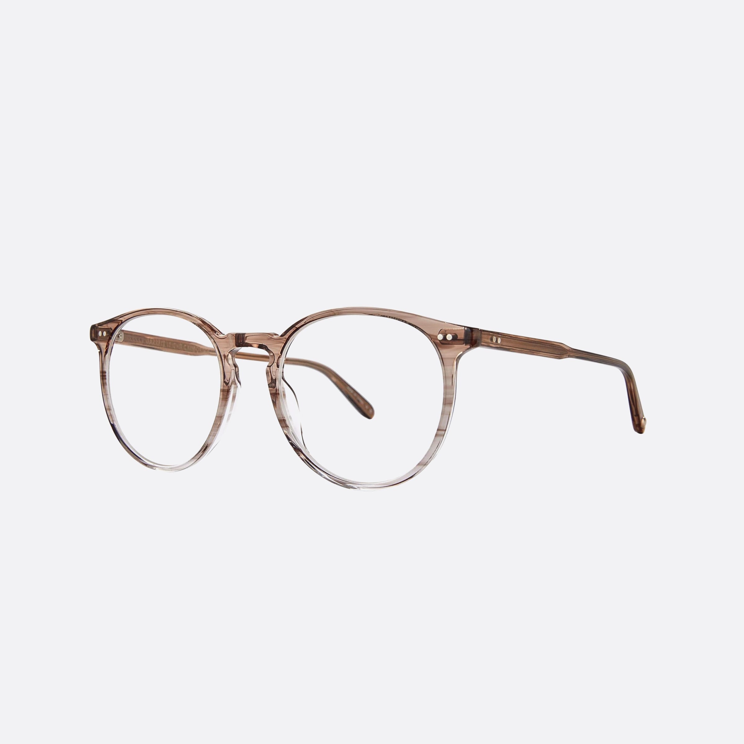 Garrett 51mm Leight Morningside Sastm Brown Round Unisex Eyeglasses - Main View