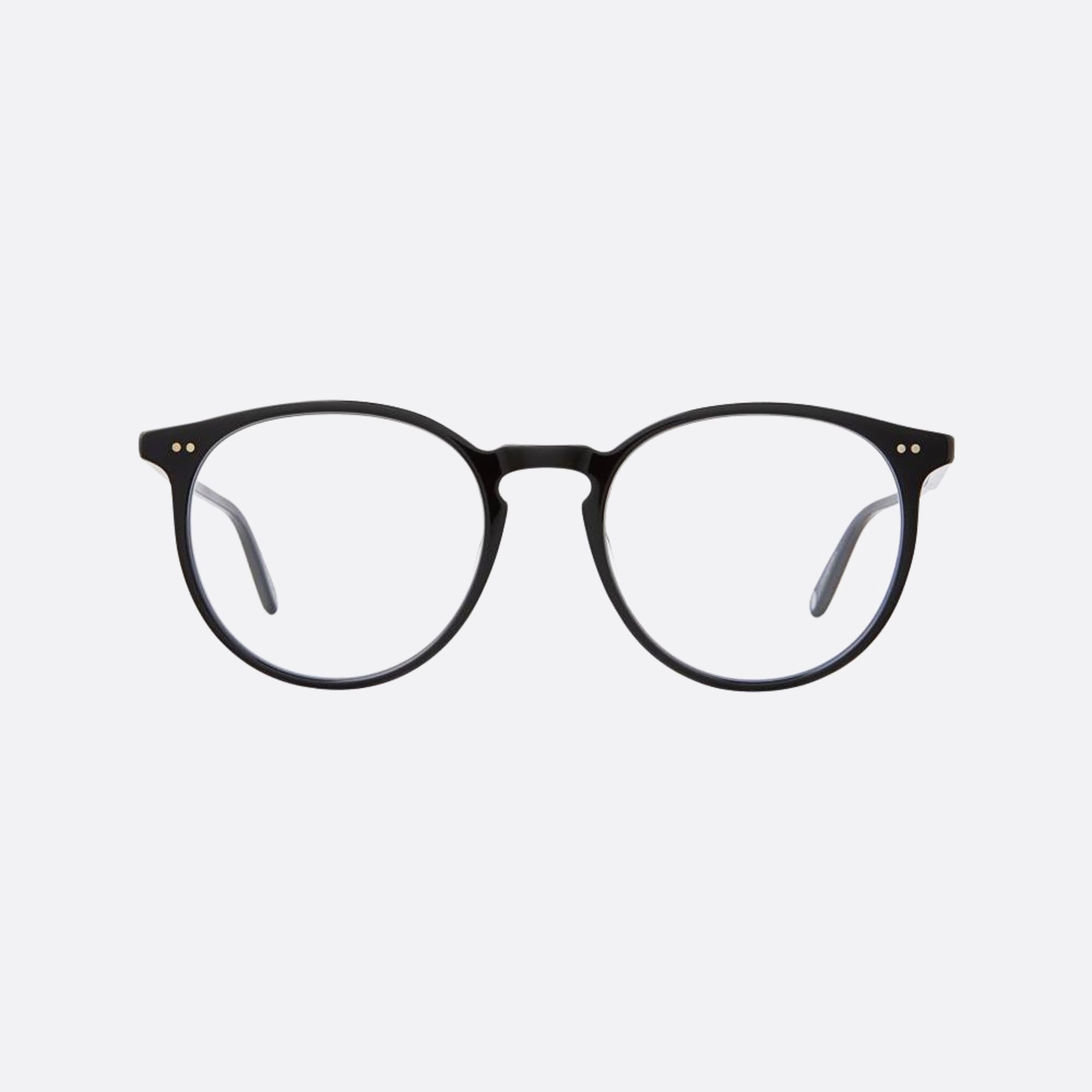 Garrett 51mm Leight Morningside Black Round Unisex Eyeglasses - Main View