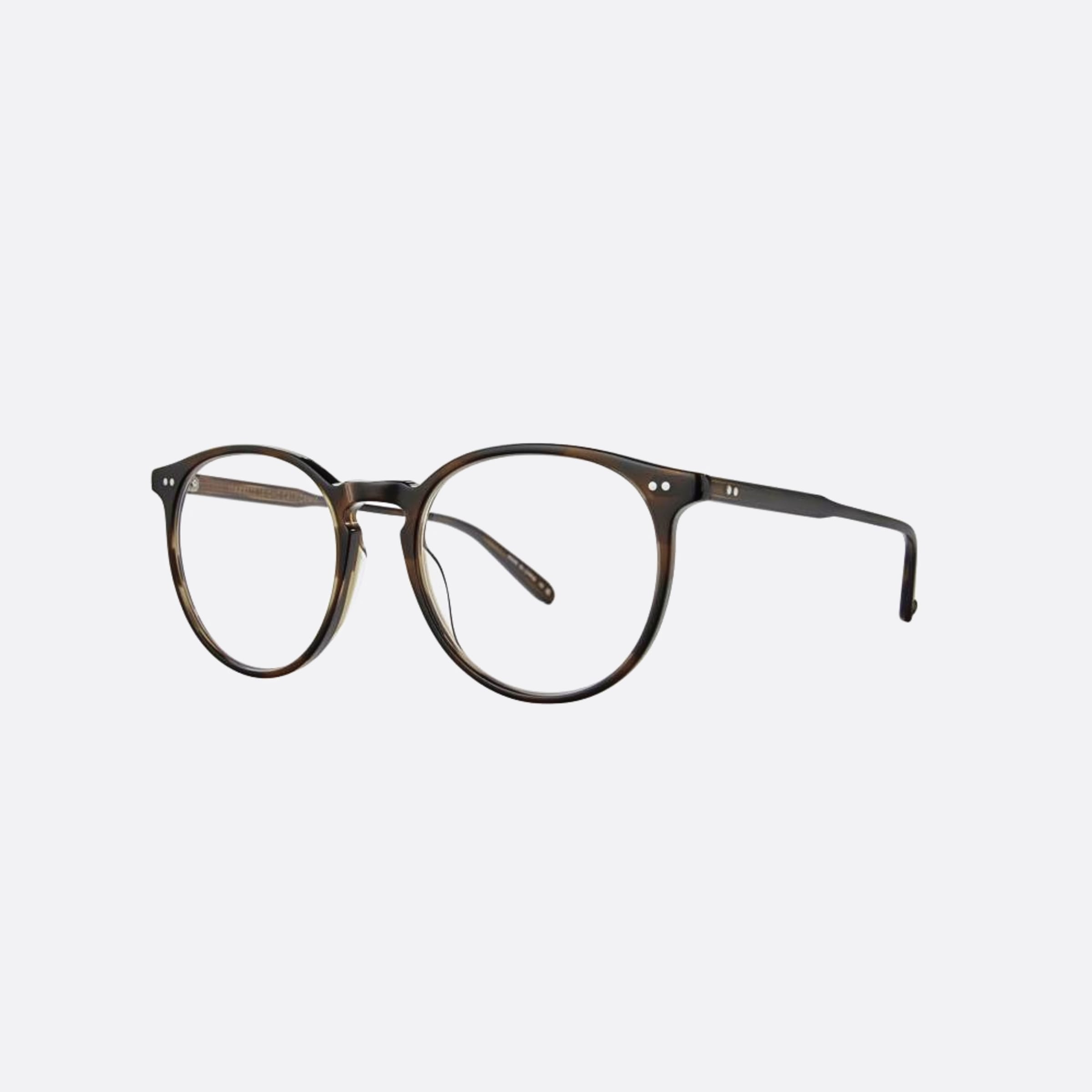Garrett 51mm Leight Morningside Spbrnsh Brown Round Unisex Eyeglasses - Side View