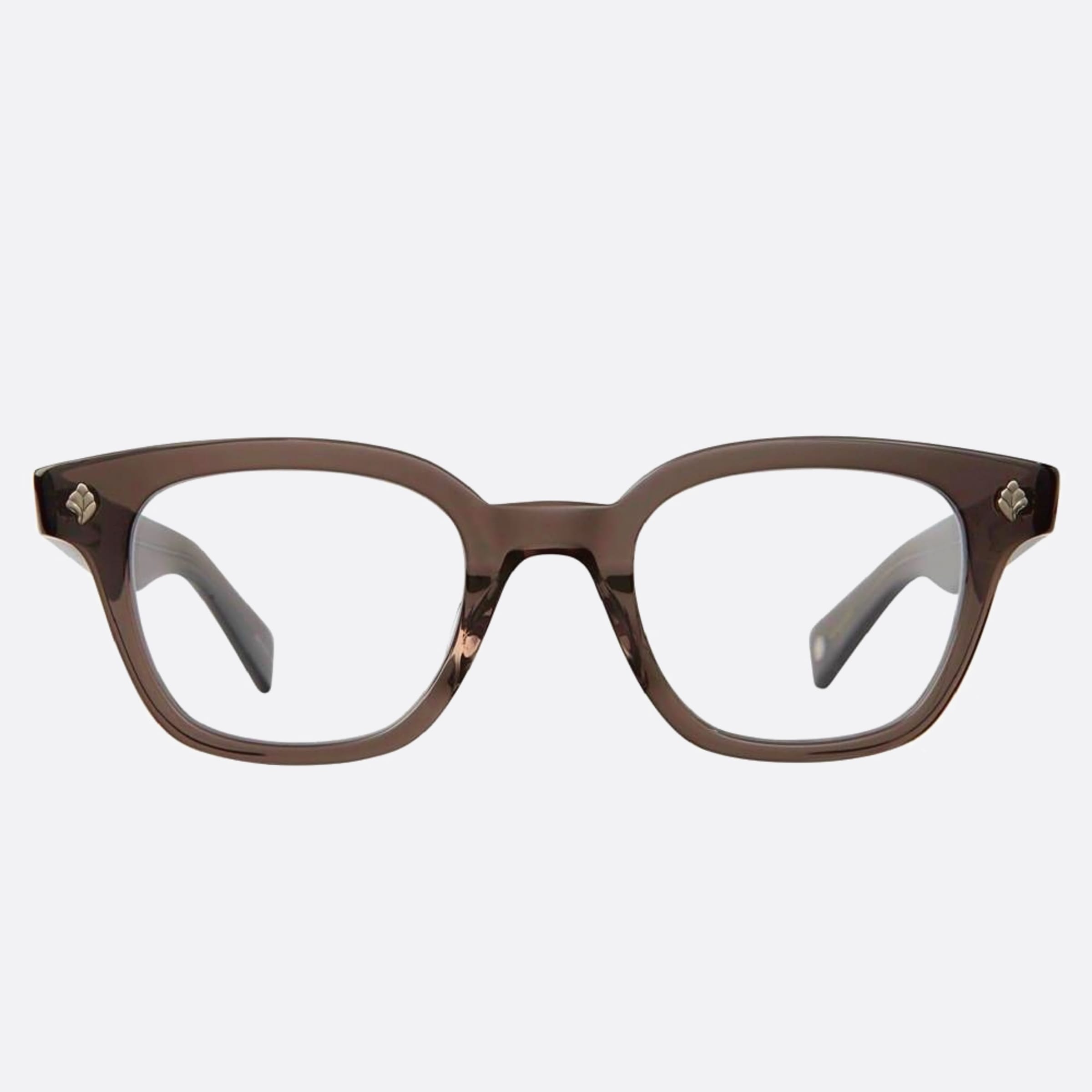 Garrett 46mm Leight Naples Bio Chr Grey Squared Unisex Eyeglasses - Main View