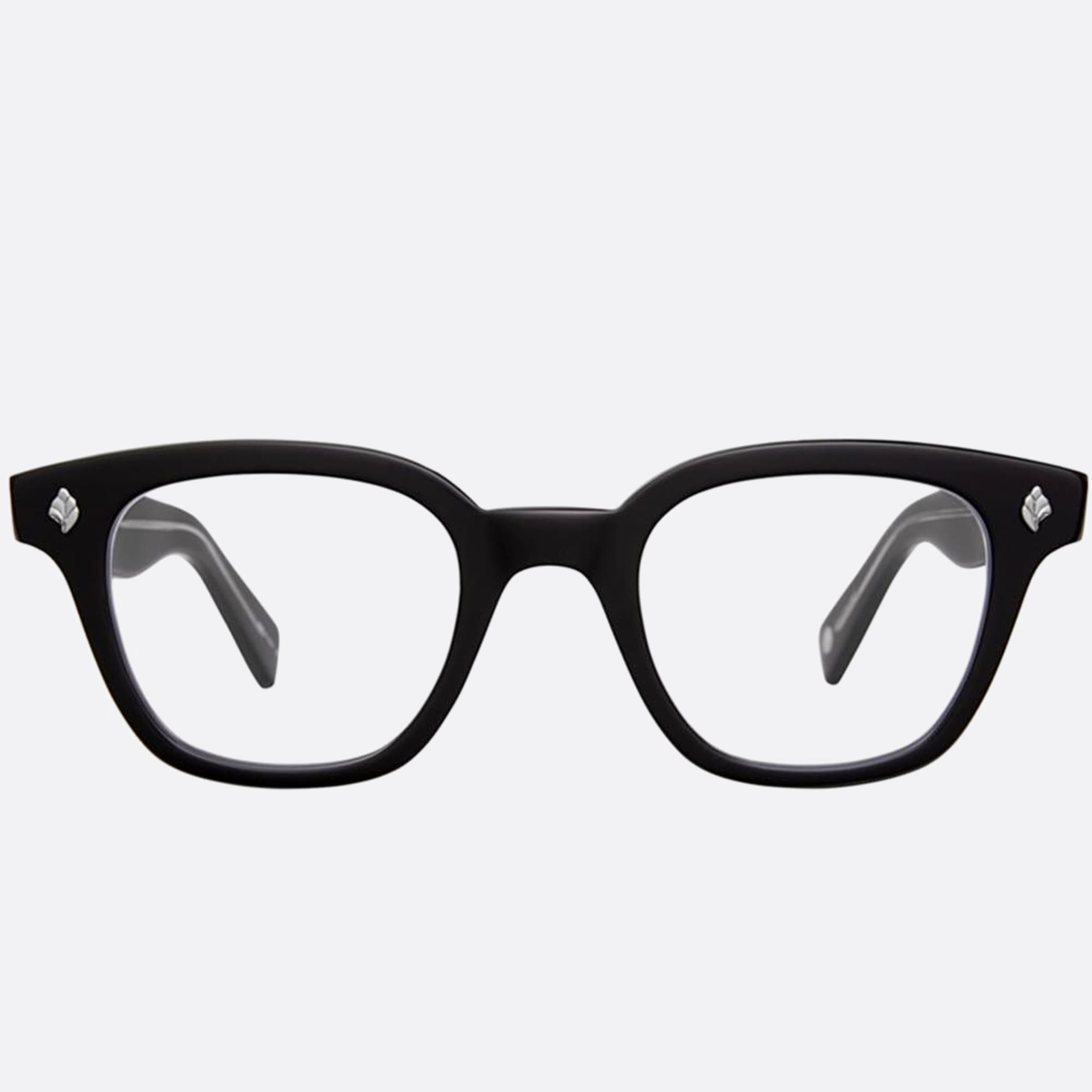 Garrett 46mm Leight Naples Black Squared Unisex Eyeglasses - Main View