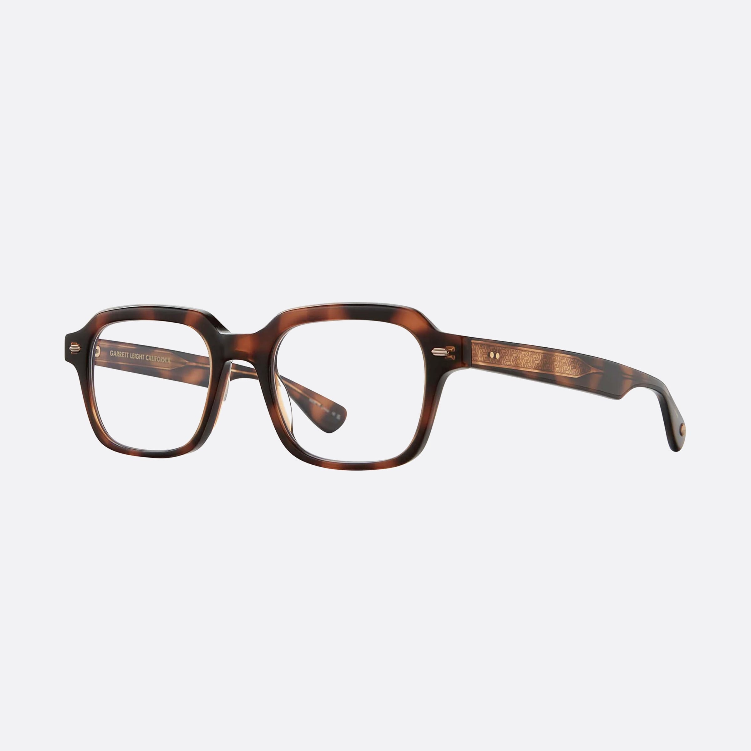 Garrett 49mm Leight Freddy Spbrnsh Brown Geometric Unisex Eyeglasses - Main View