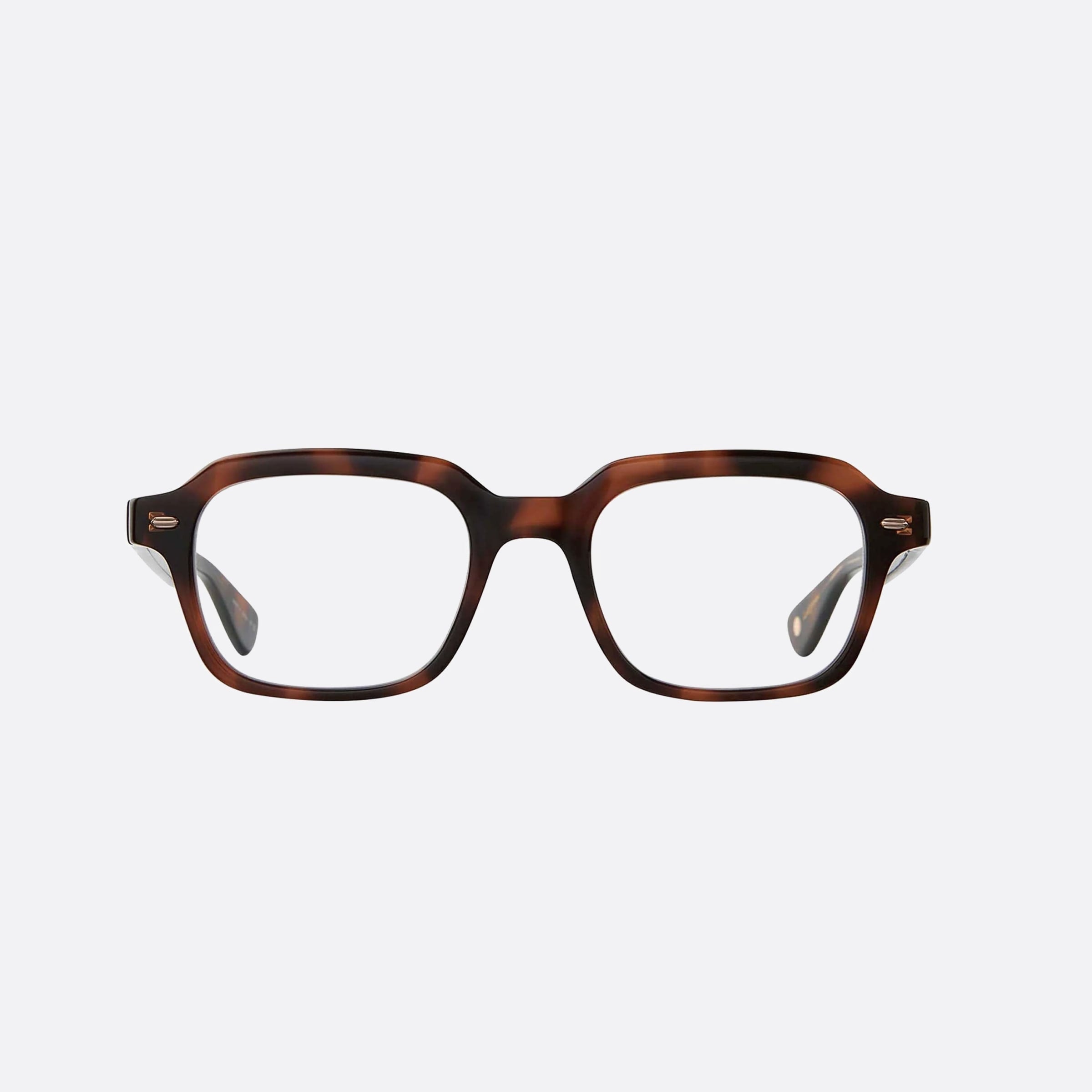 Garrett 49mm Leight Freddy Spbrnsh Brown Geometric Unisex Eyeglasses - Side View