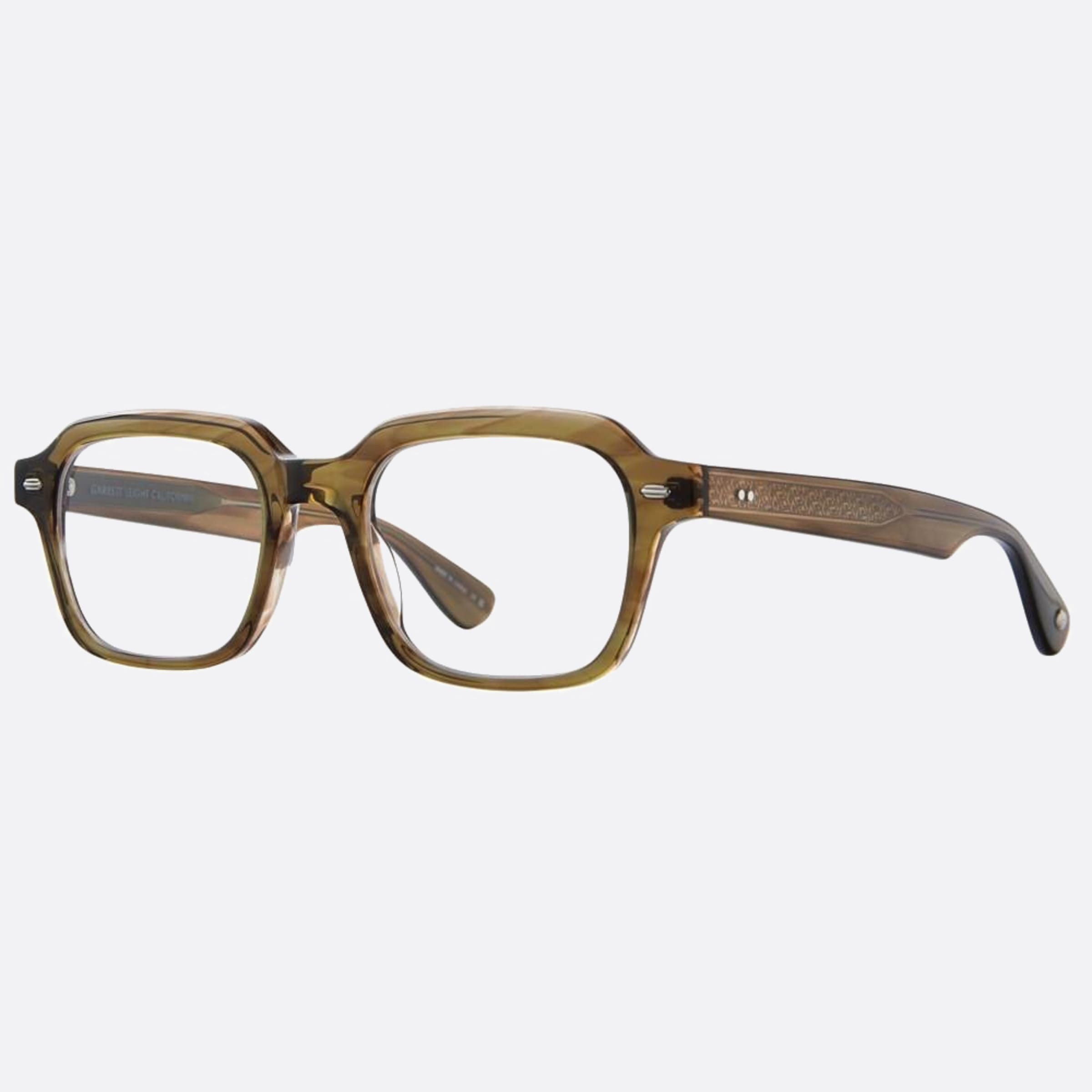 Garrett 49mm Leight Freddy Green Geometric Unisex Eyeglasses - Side View