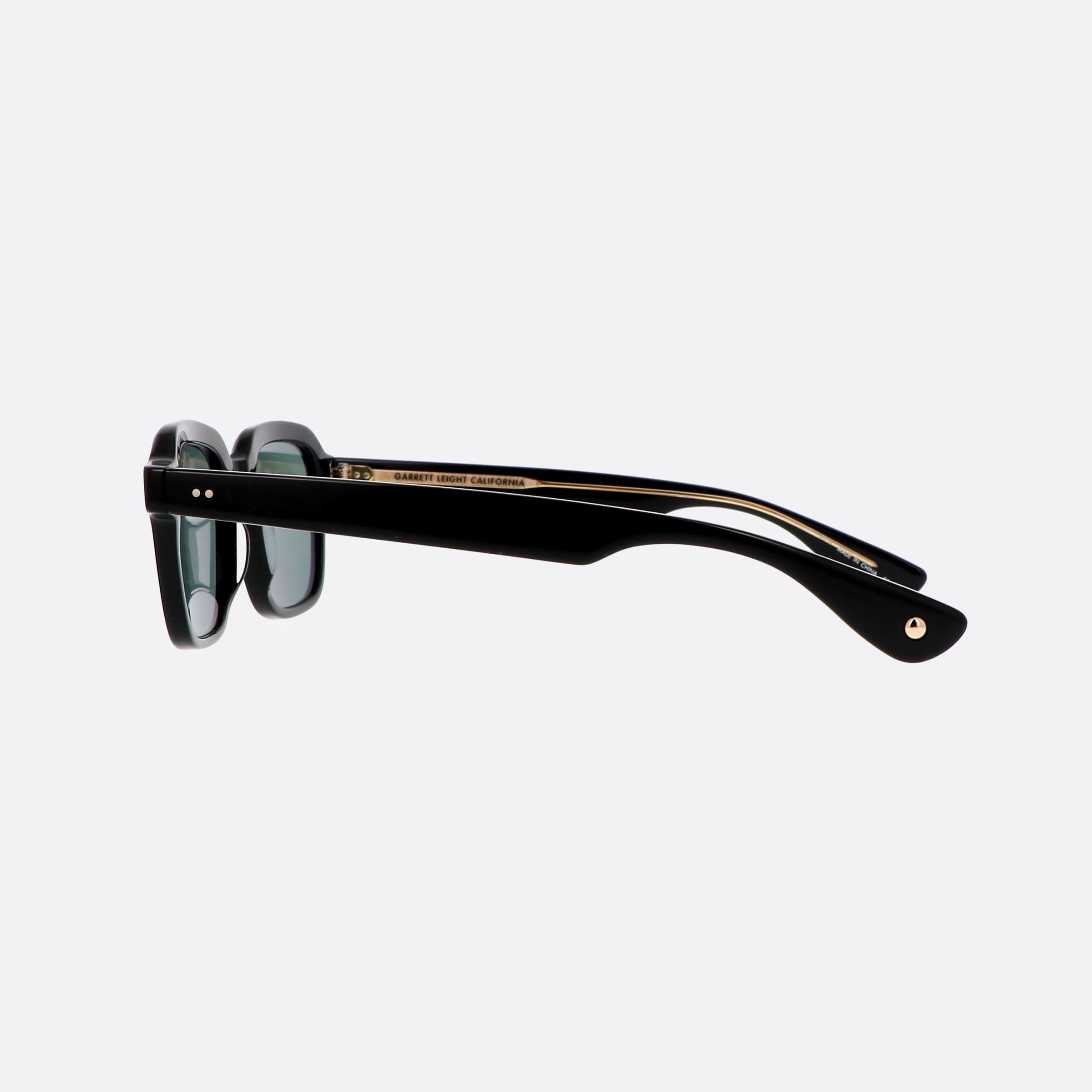 Garrett 49mm Leight Freddy Sun Vvg Black Round Unisex Sunglasses - Detail View