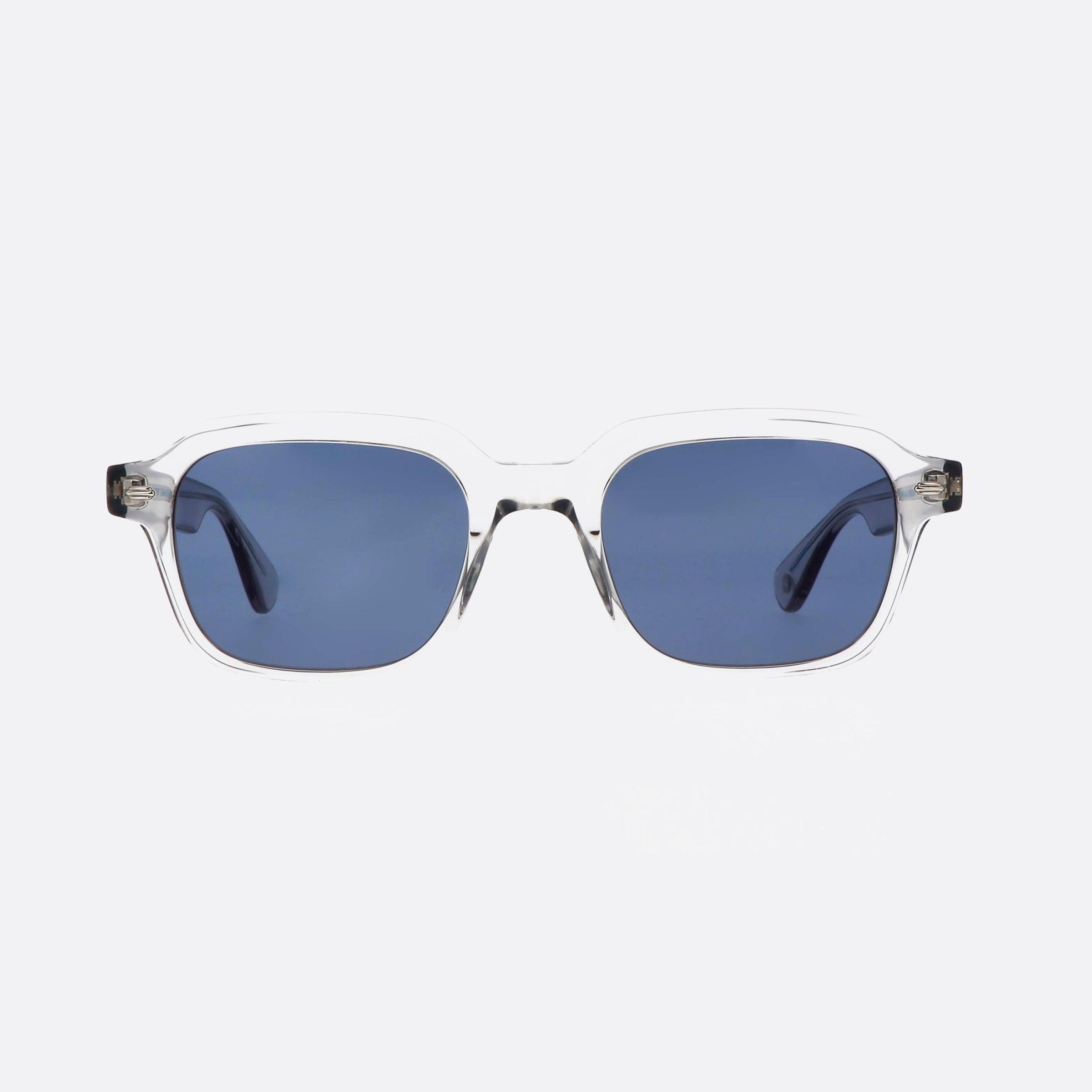 Garrett 49mm Leight Freddy Sun Llg Nvy Clear Round Unisex Sunglasses - Side View