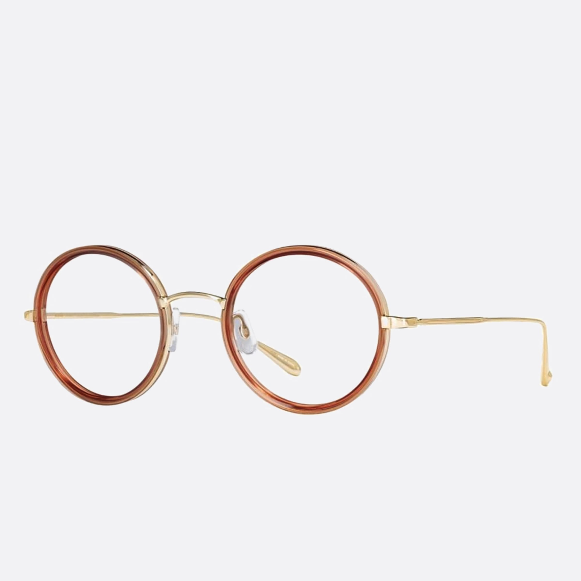 Garrett 48mm Leight Playa Brown Round Women Eyeglasses - Side View