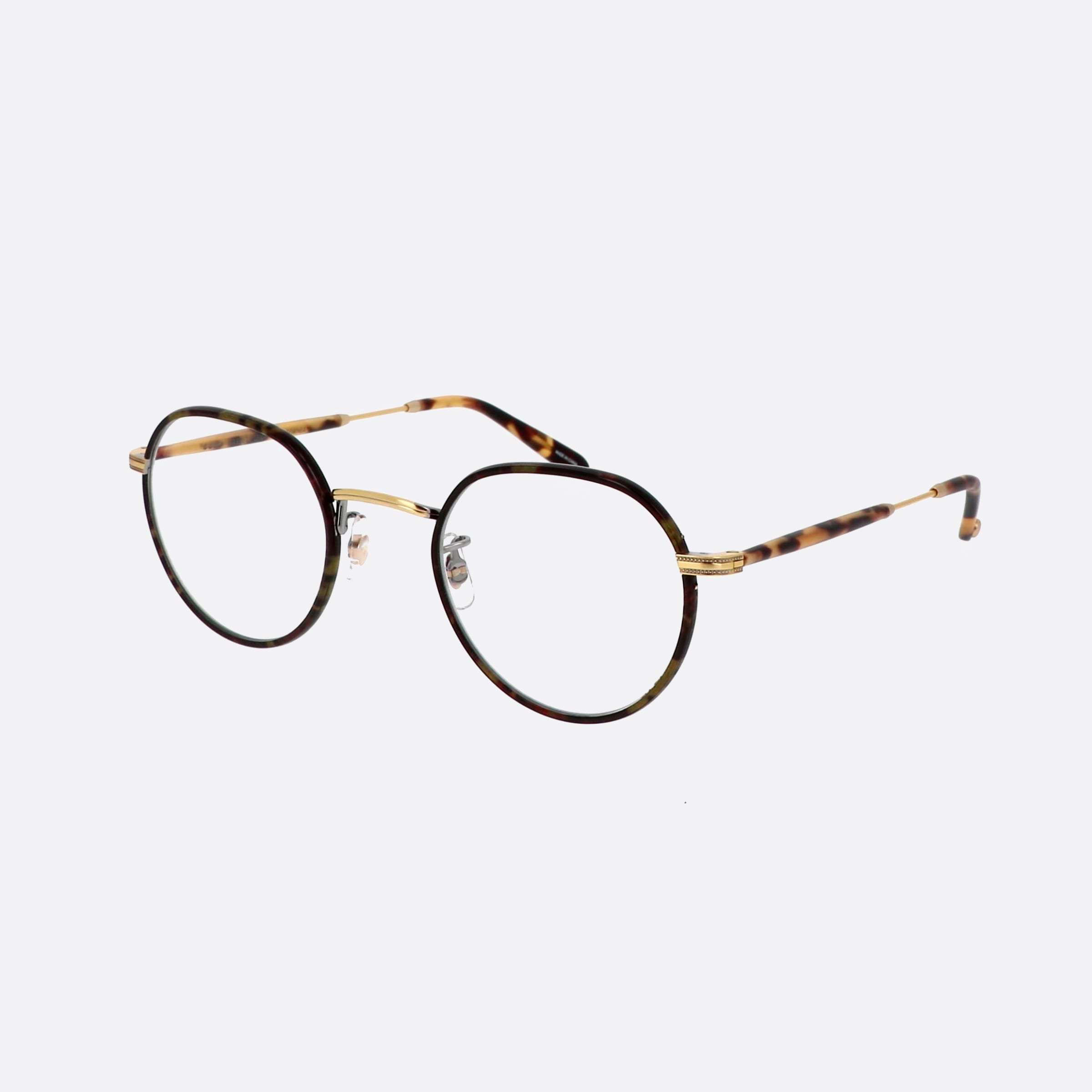 Garrett 47mm Leight Robson Bbt Atg Mdkt Tortoise Round Unisex Eyeglasses - Main View