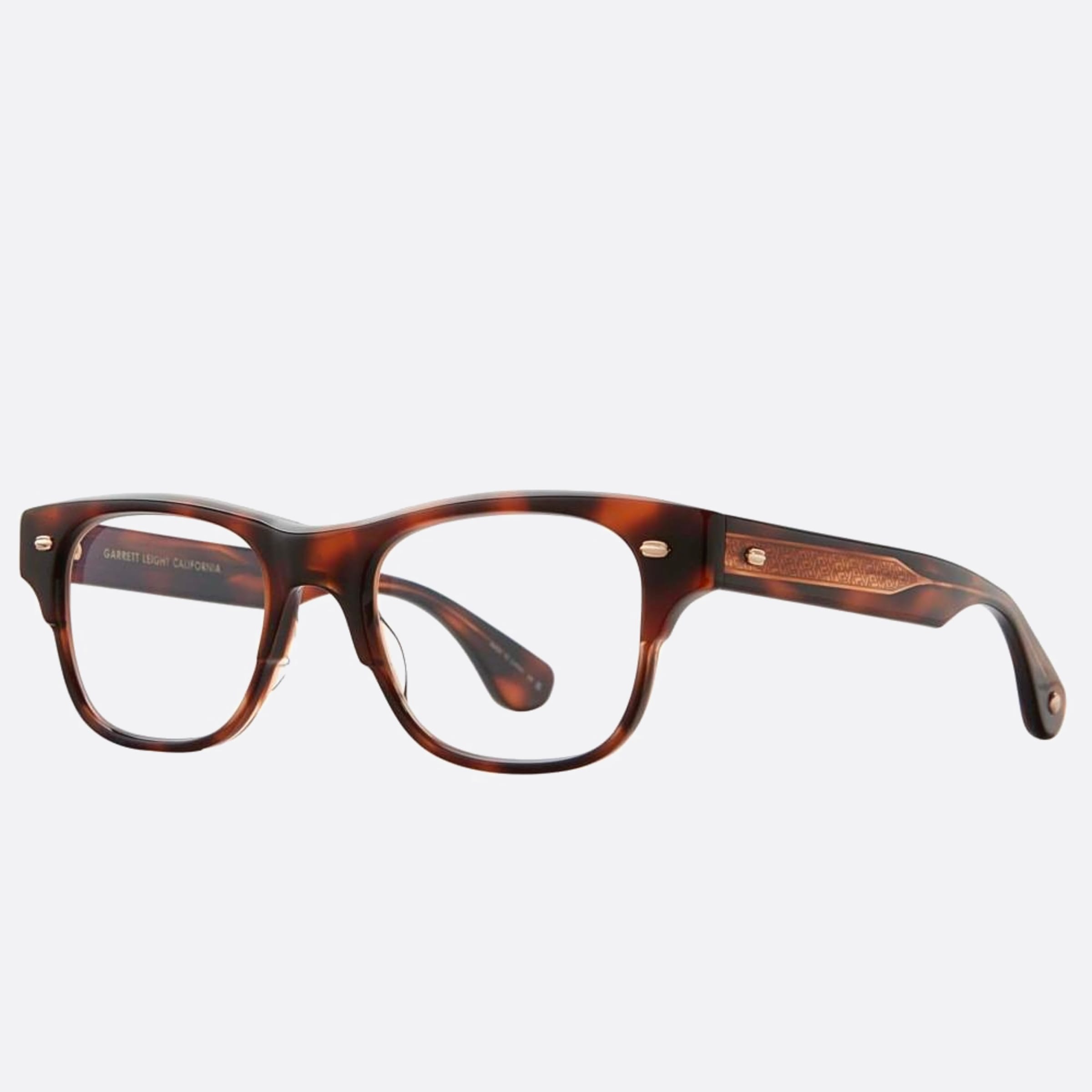 Garrett 48mm Leight Rodriguez Spbrnsh Havana Geometric Unisex Eyeglasses - Side View