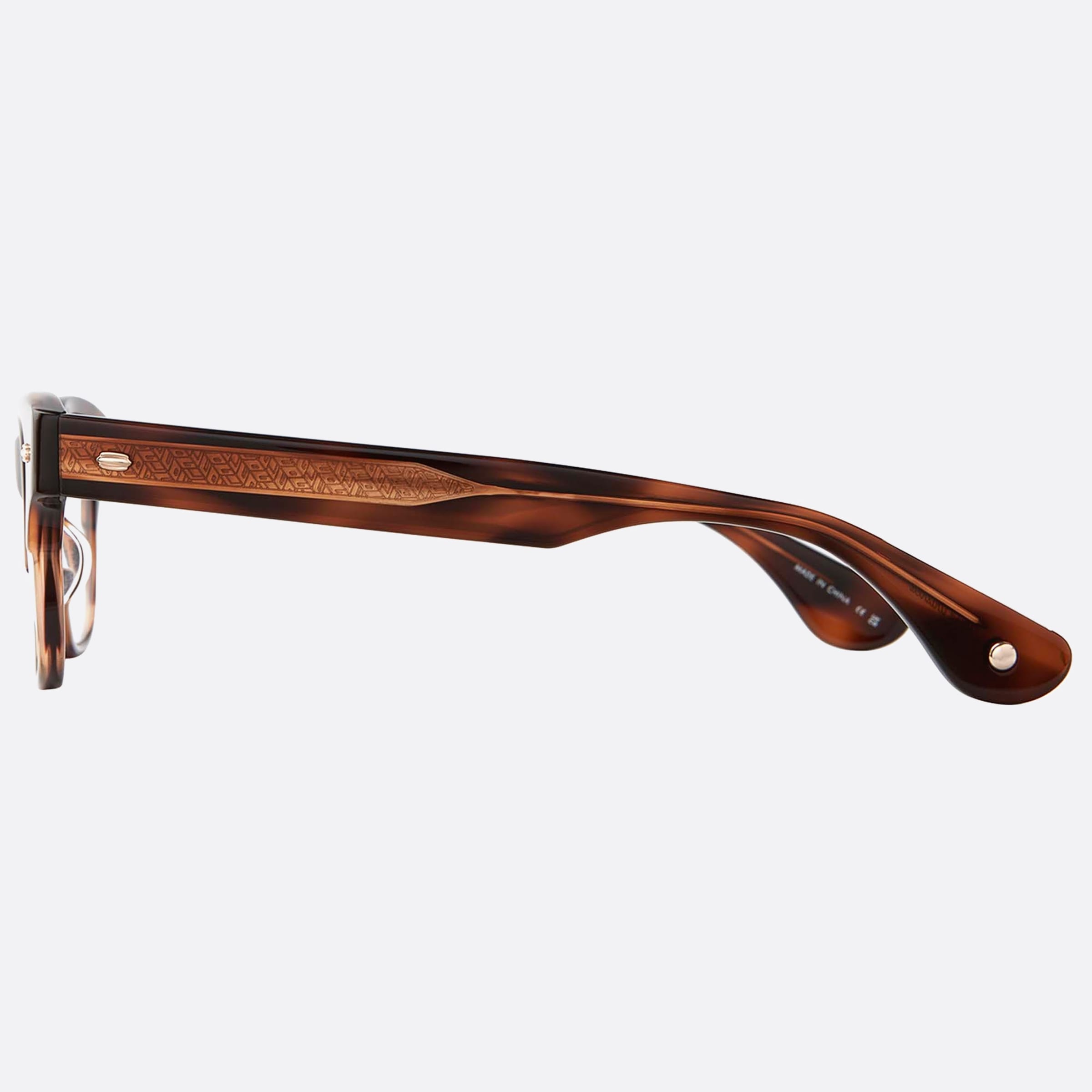Garrett 48mm Leight Rodriguez Spbrnsh Havana Geometric Unisex Eyeglasses - Detail View