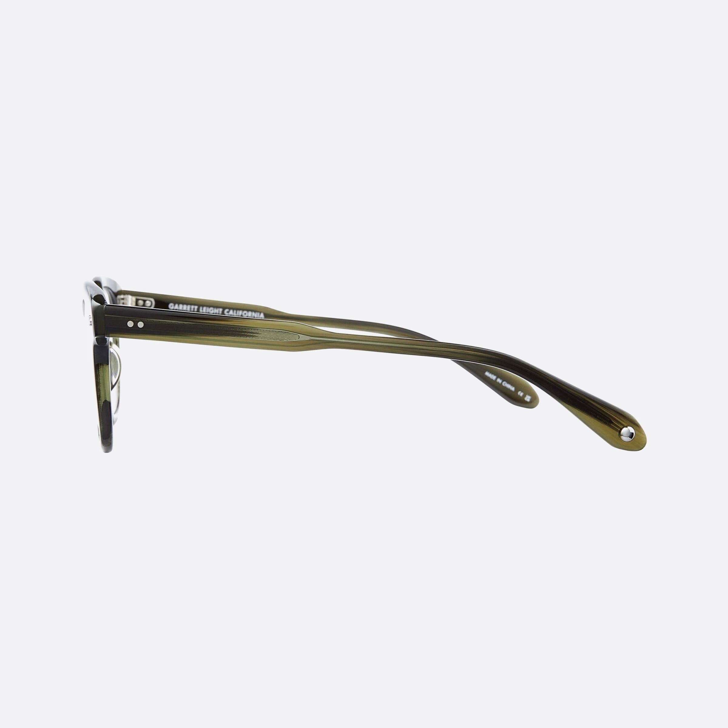 Garrett 44mm Leight Sherwood Dgfr Green Squared Unisex Eyeglasses - Detail View